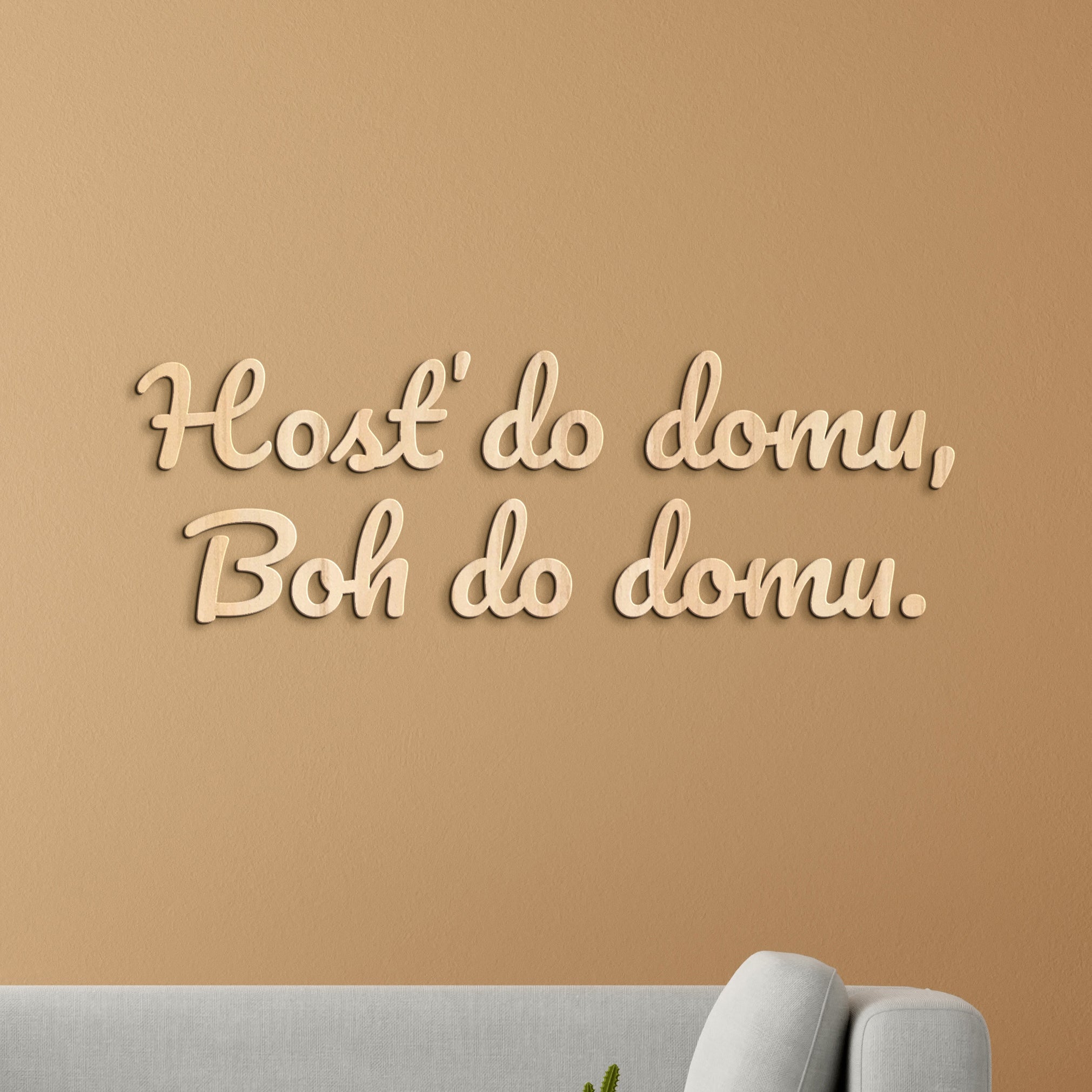 Citát na stenu Hosť do domu, Boh do domu