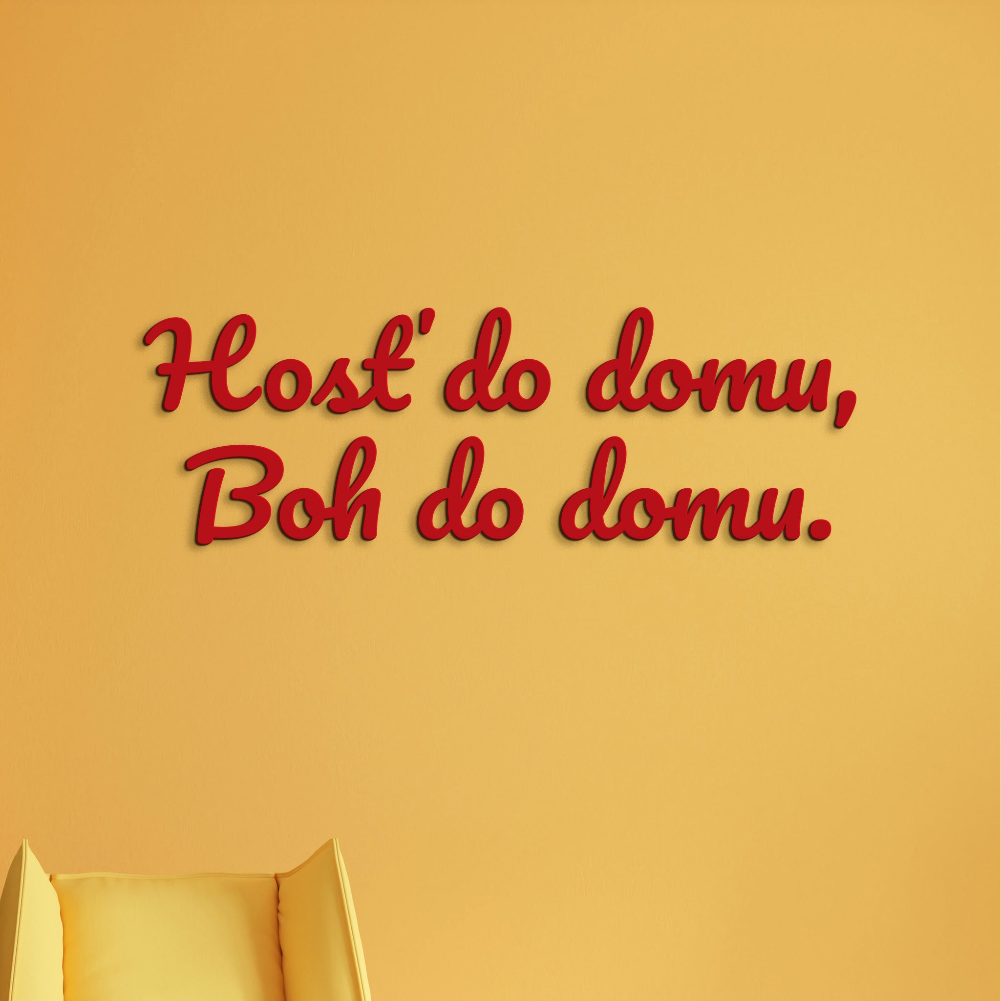 Citát na stenu Hosť do domu, Boh do domu