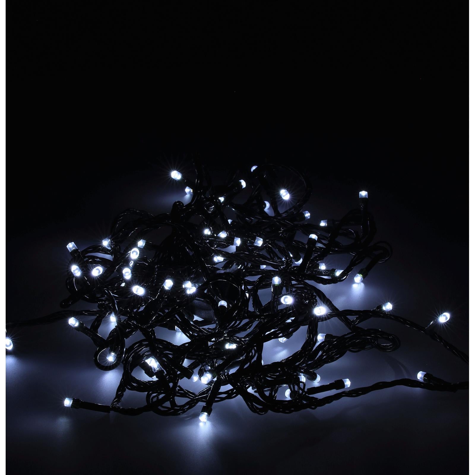 Vianočná LED reťaz - studená biela - DREVTEX