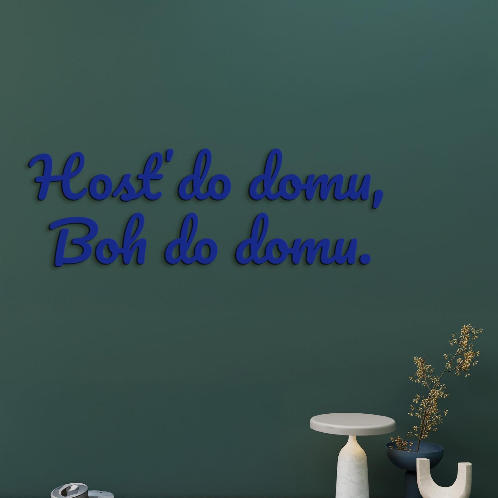 Citát na stenu Hosť do domu, Boh do domu-DREVTEX