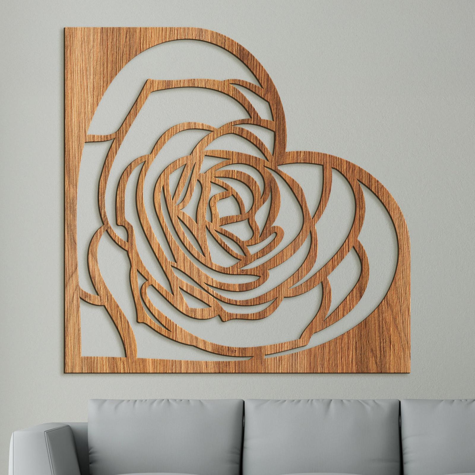 Dekoracia na stenu Rose-DREVTEX