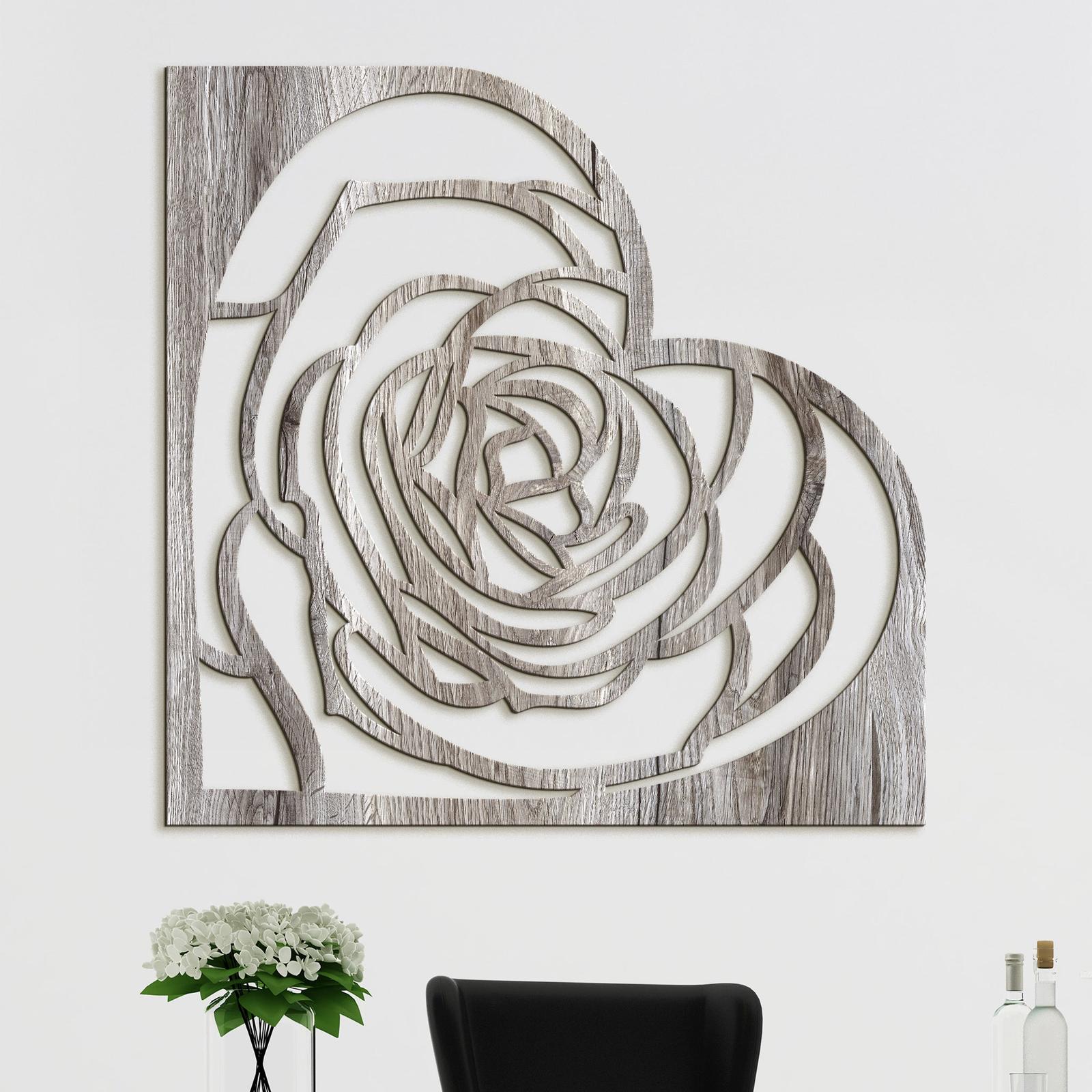 Dekoracia na stenu Rose-DREVTEX