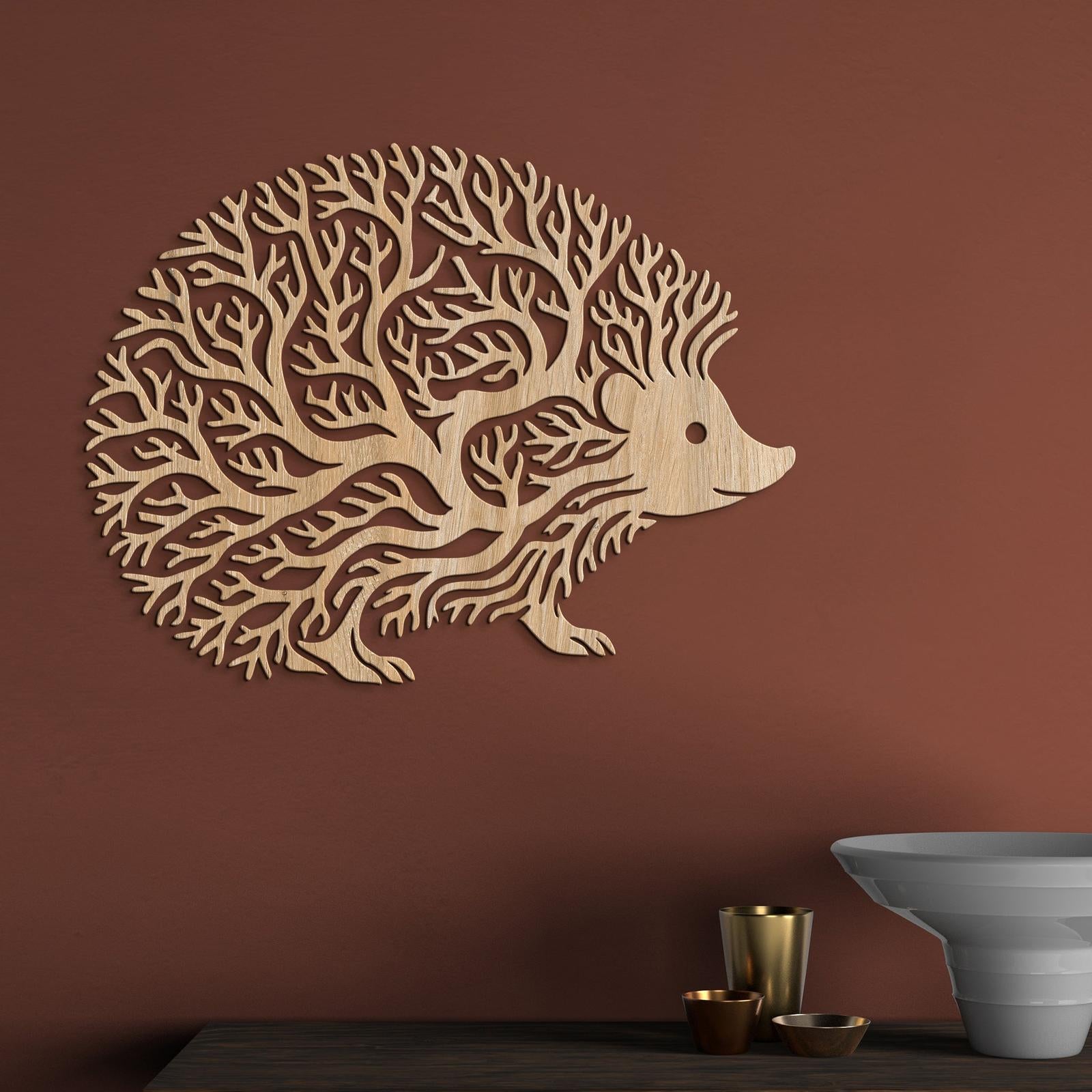 Dekoratívny drevený obraz Ježko-DREVTEX