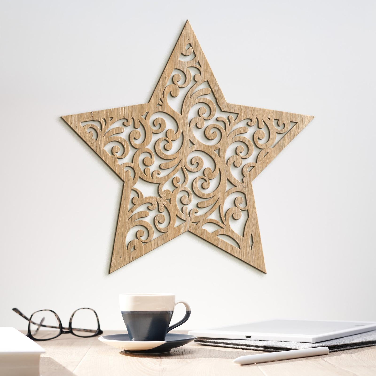 Drevená dekorácia Hviezda orientu-DREVTEX