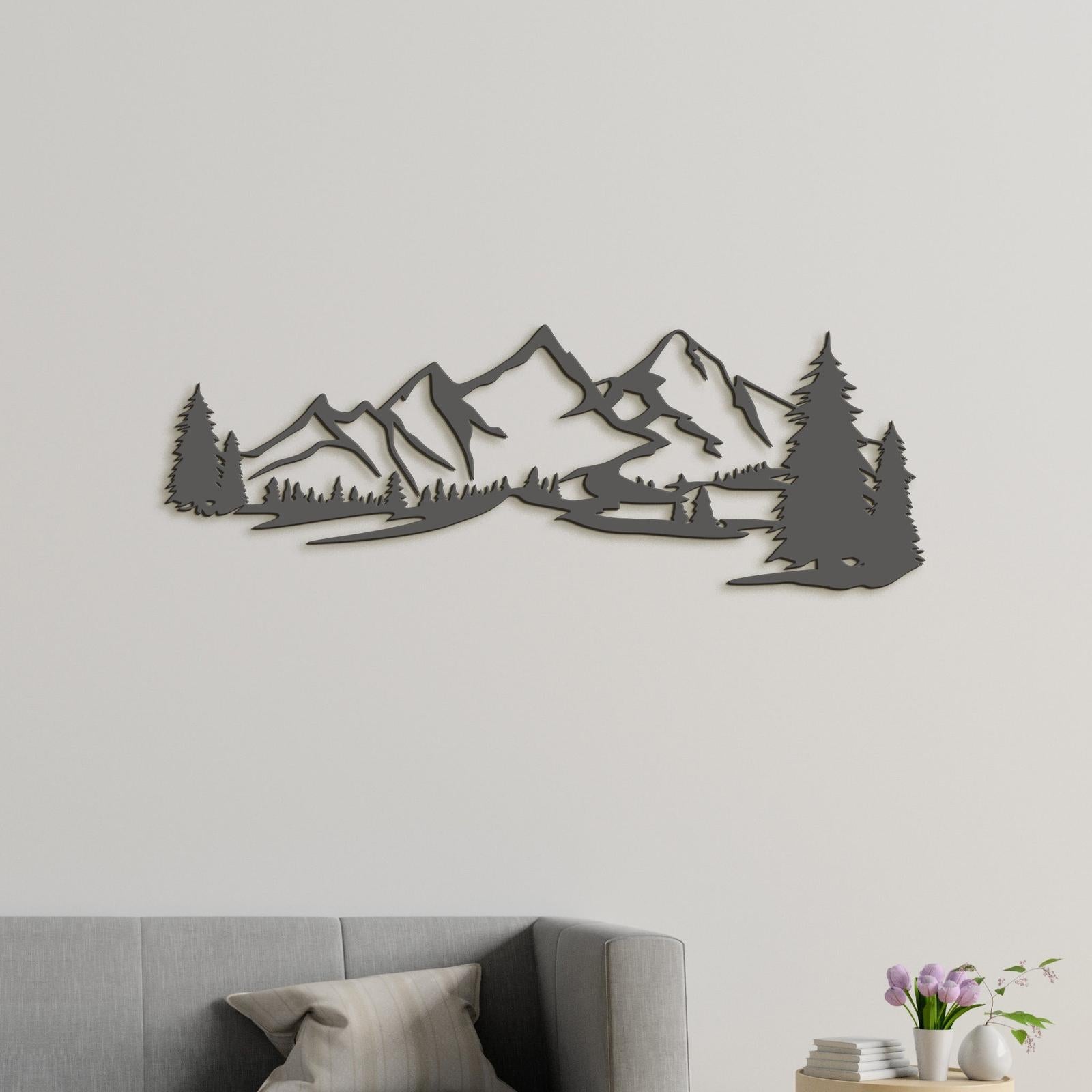 Drevená dekorácia na stenu HORY-DREVTEX