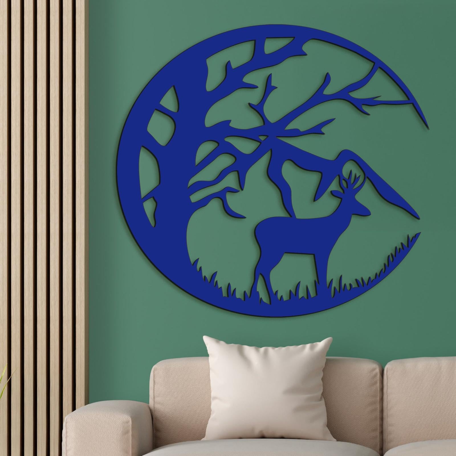 Drevená dekorácia s motívom Jeleňa-DREVTEX