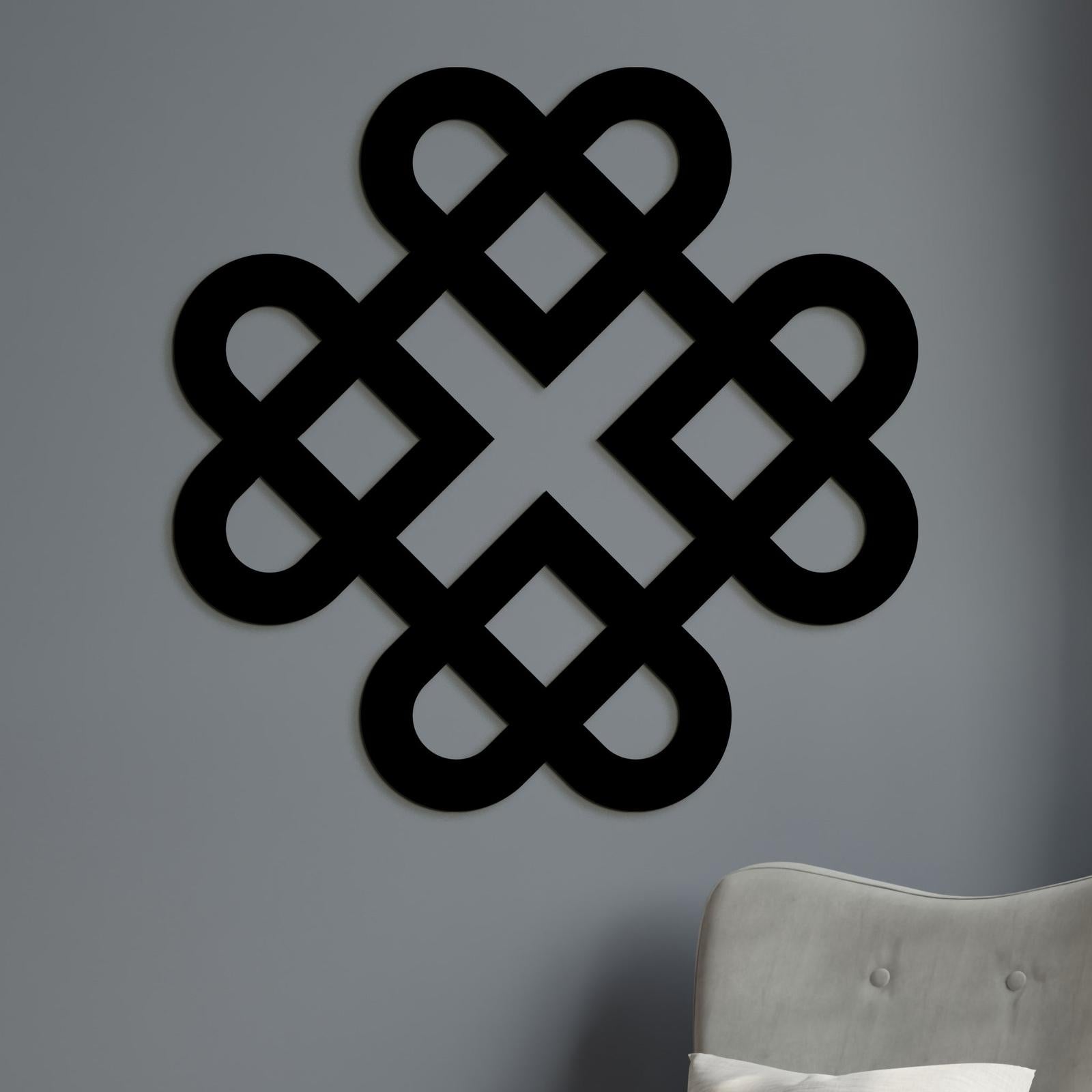 Drevená dekorácia Srdcia z keltského uzla-DREVTEX