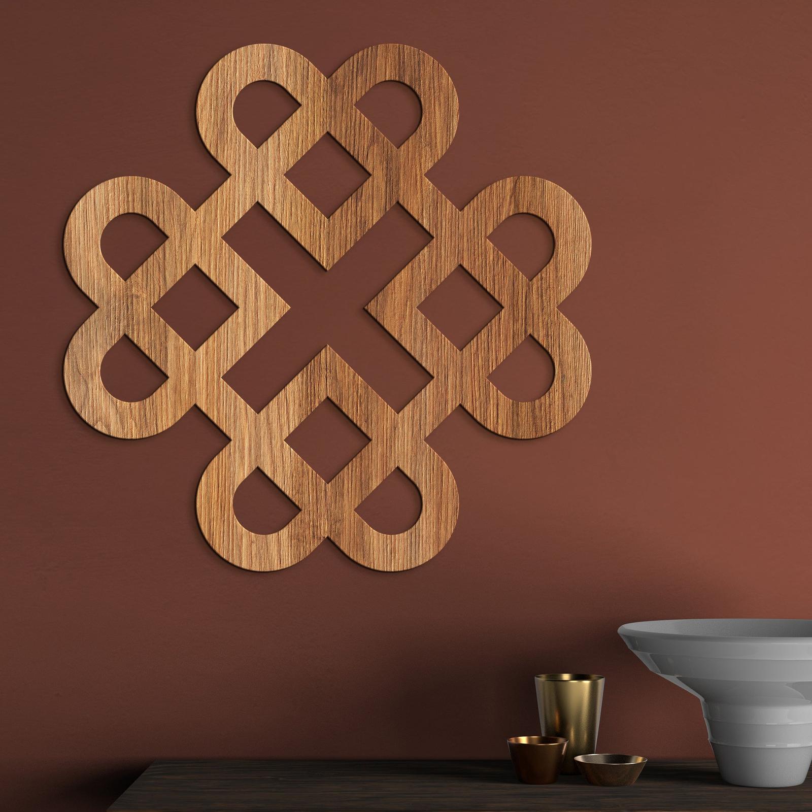 Drevená dekorácia Srdcia z keltského uzla-DREVTEX