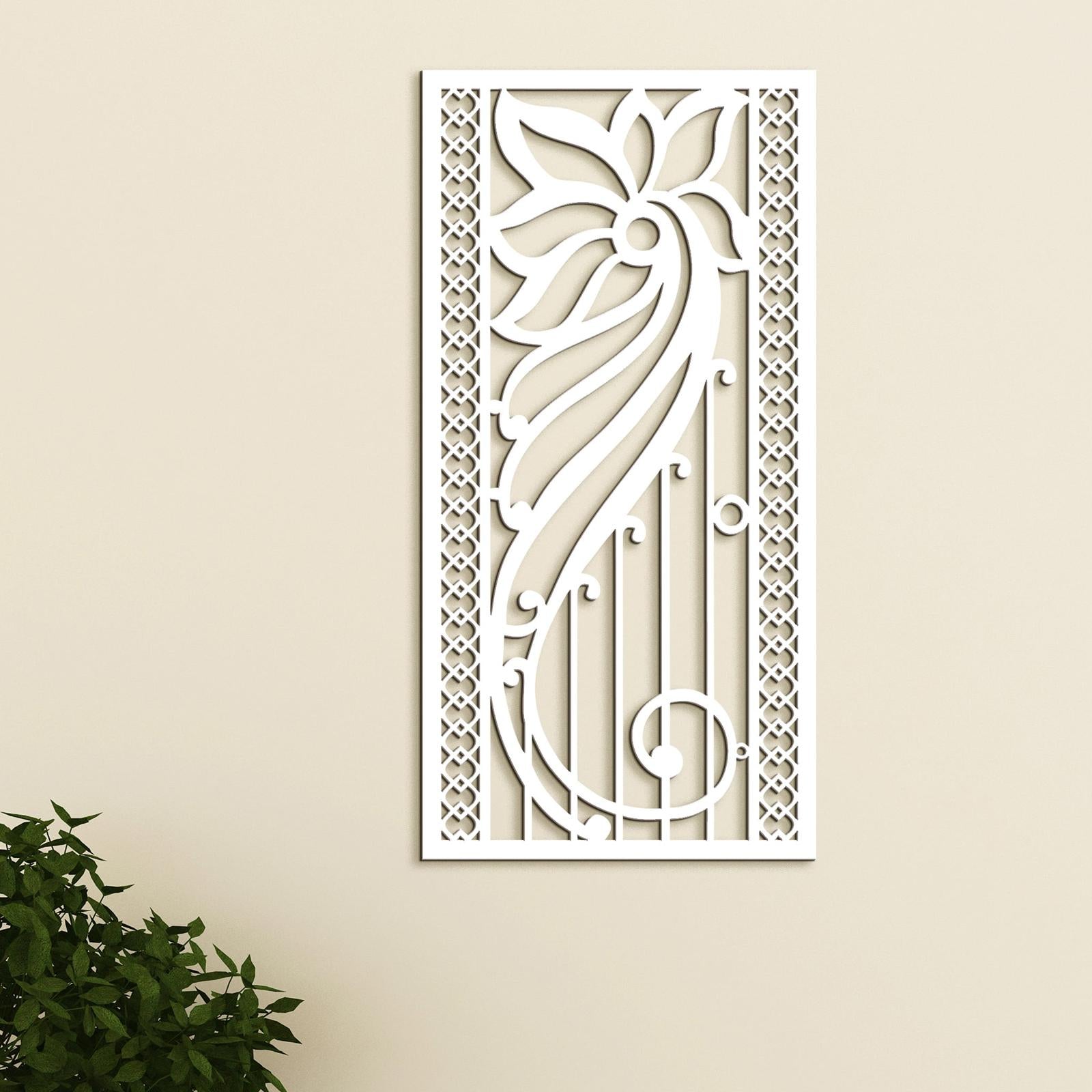 Drevená kvetinová mandala na stenu-DREVTEX