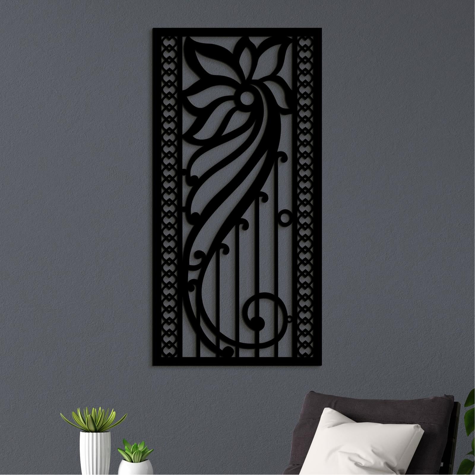 Drevená kvetinová mandala na stenu-DREVTEX