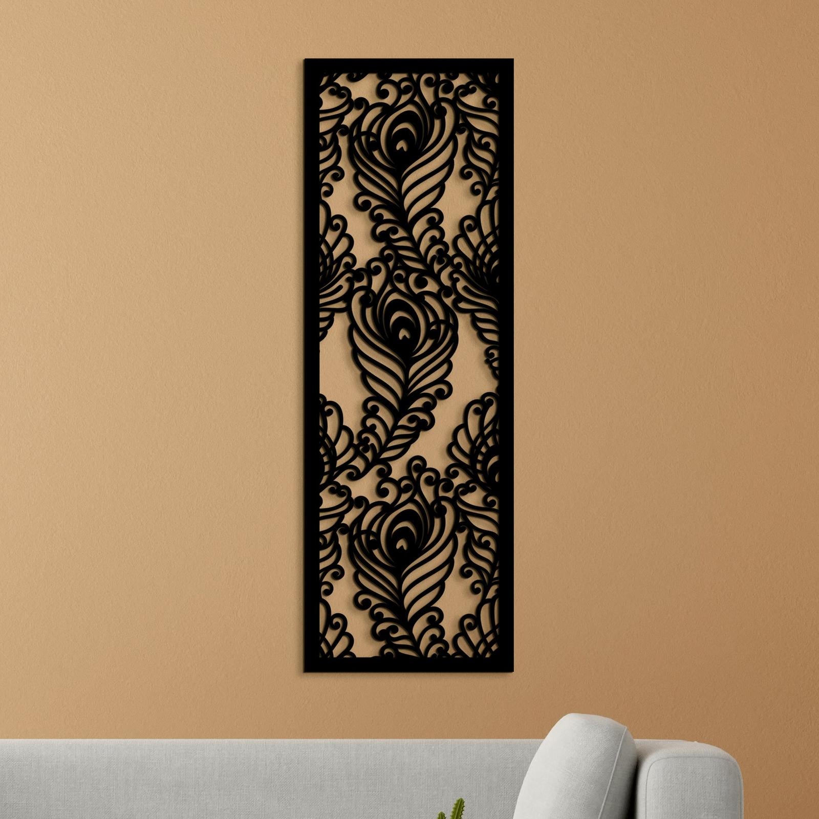 Drevená mandala Pávie perá-DREVTEX