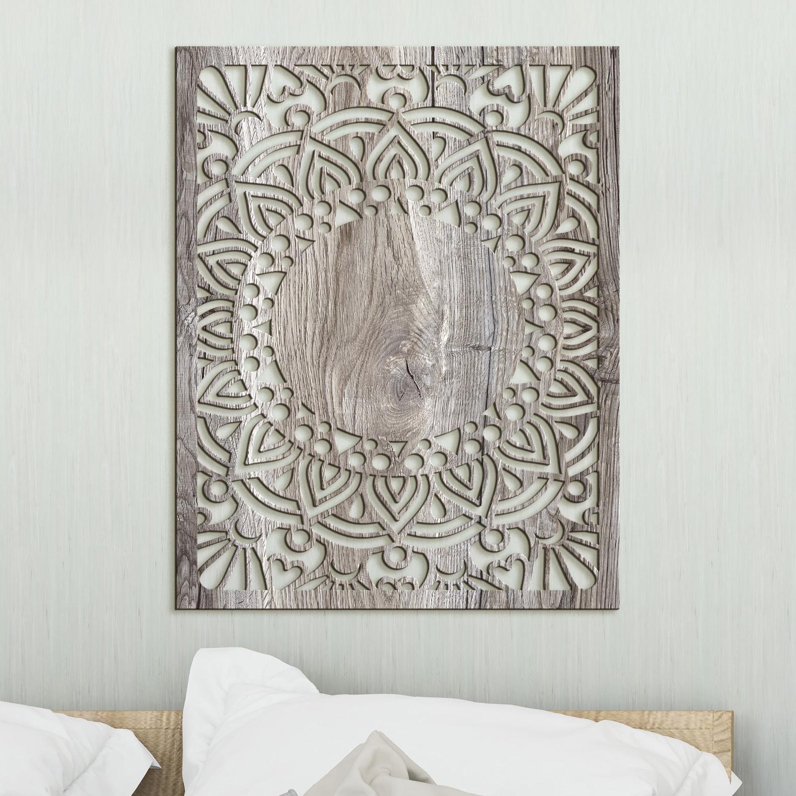 Drevená mandala Sun flower-DREVTEX