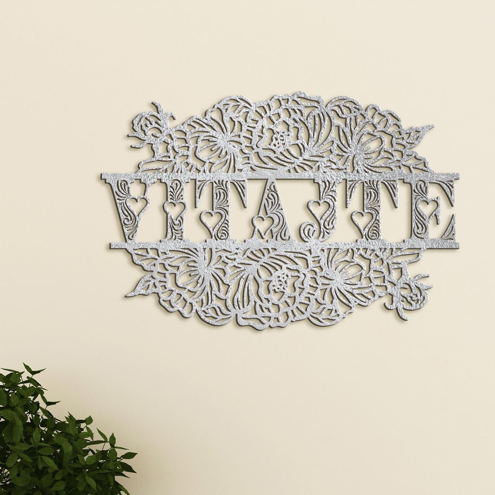 Drevený nápis VITAJTE-DREVTEX