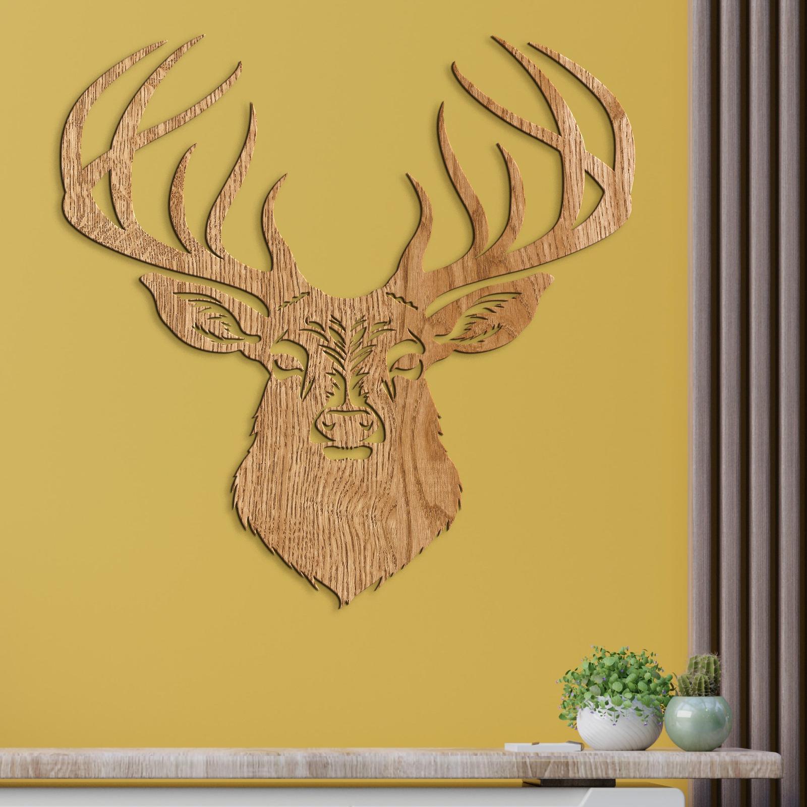 Drevený obraz Jeleň-DREVTEX