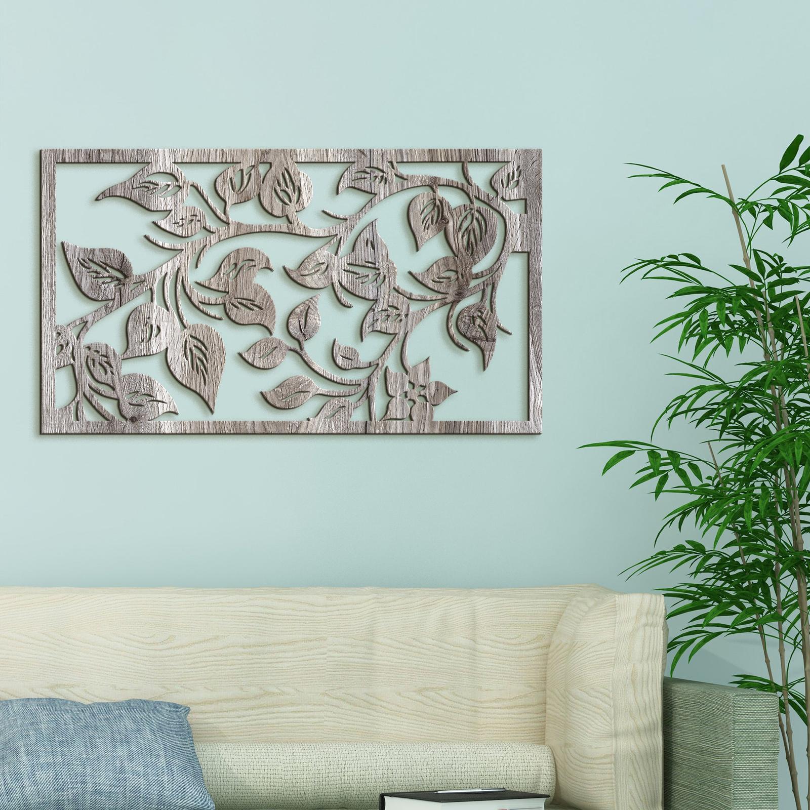 Drevený obraz na stenu Lístie-DREVTEX