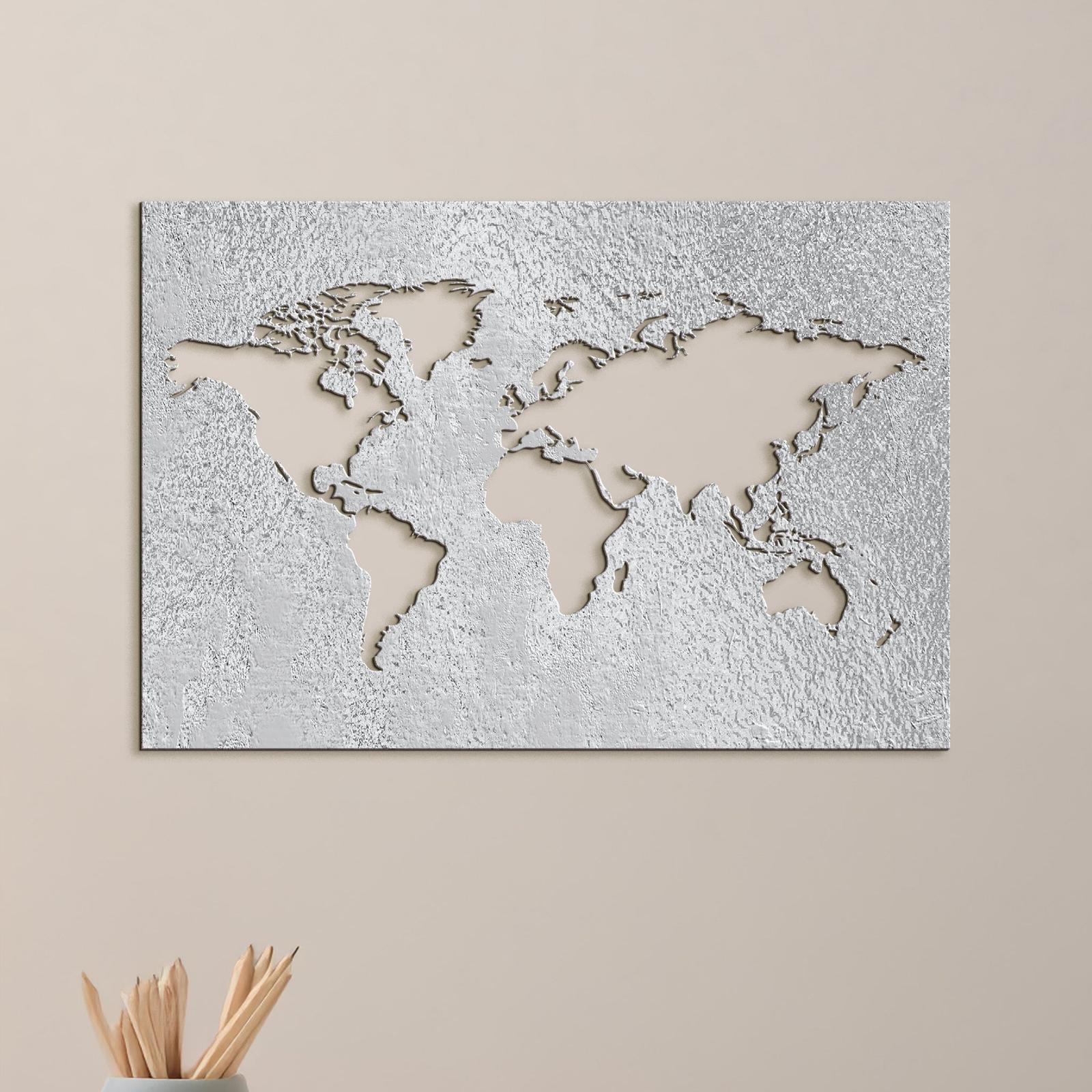 Drevený obraz na stenu Mapa sveta-DREVTEX