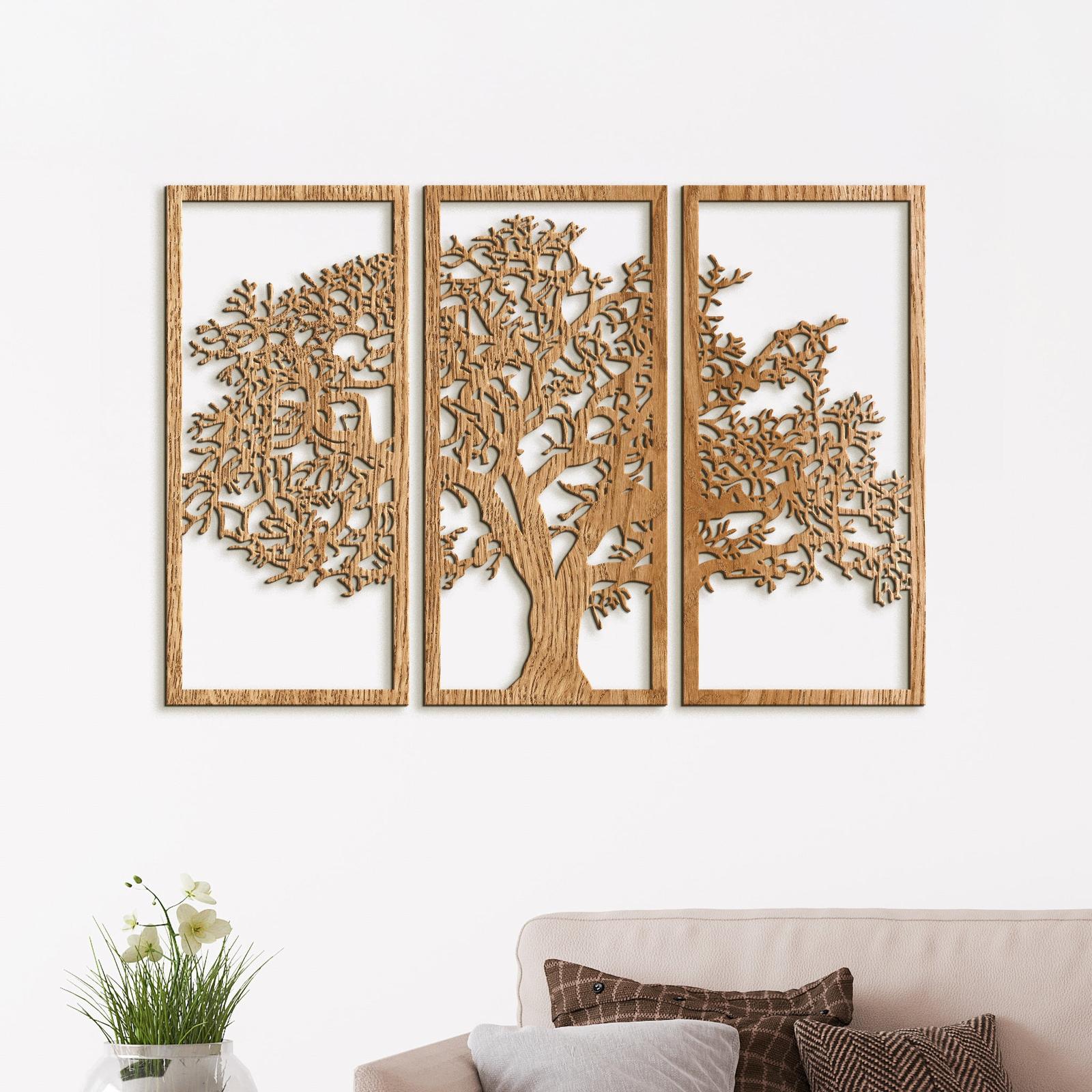 Trojdielny obraz Strom zivota-DREVTEX