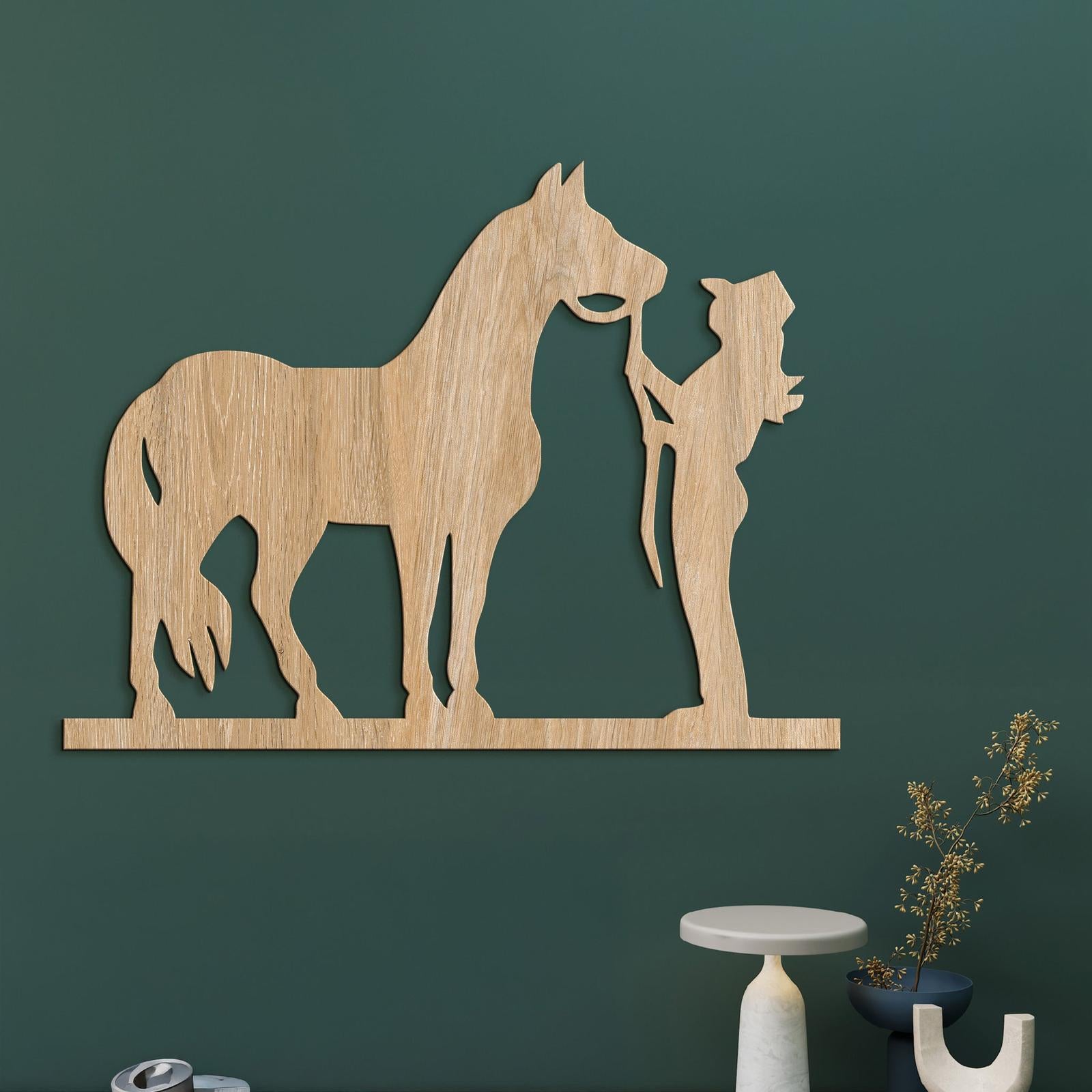 Obraz Jazdec s konom-DREVTEX