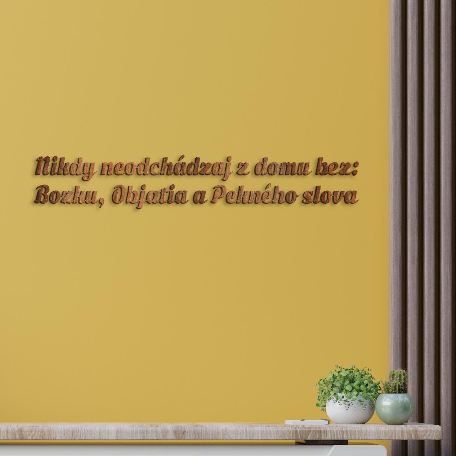 Drevený nápis pravidlá rodiny-DREVTEX