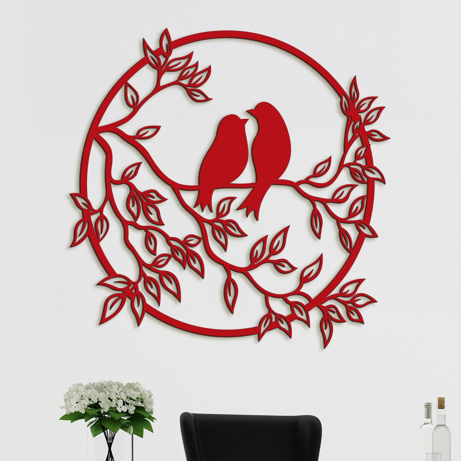 Drevený obraz štebot vtákov-DREVTEX