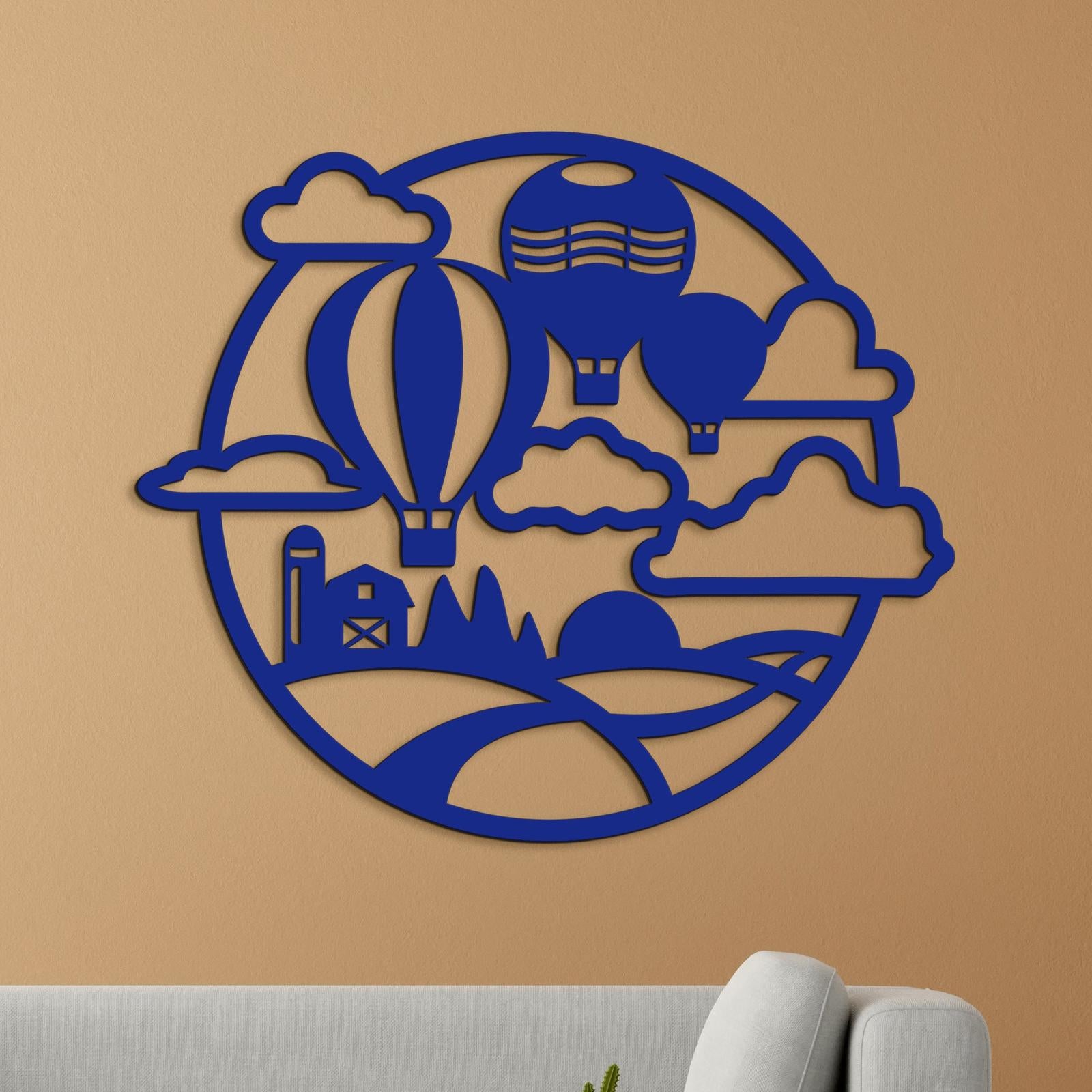 Dreveny obraz Let balónom-DREVTEX