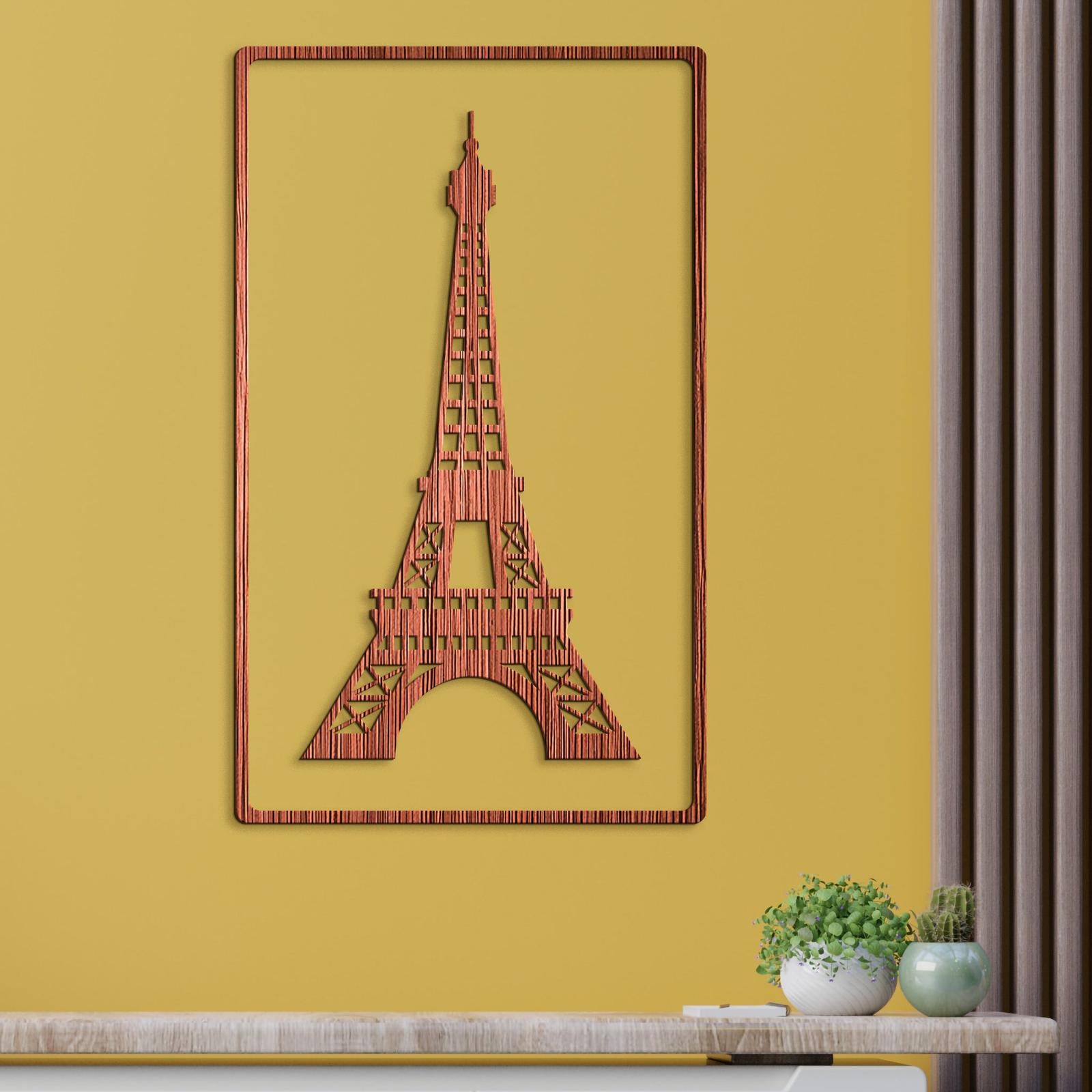 Drevený obraz Eiffelova veža-DREVTEX