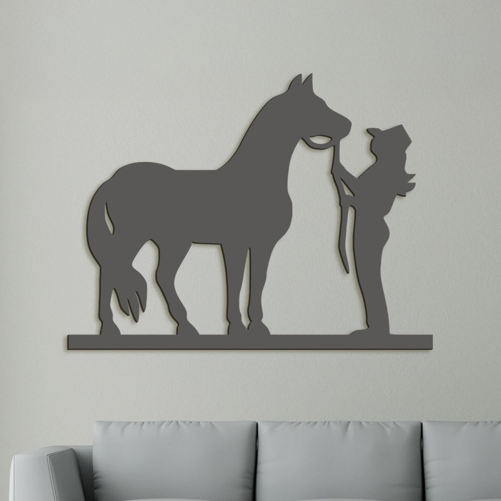 Obraz Jazdec s konom-DREVTEX