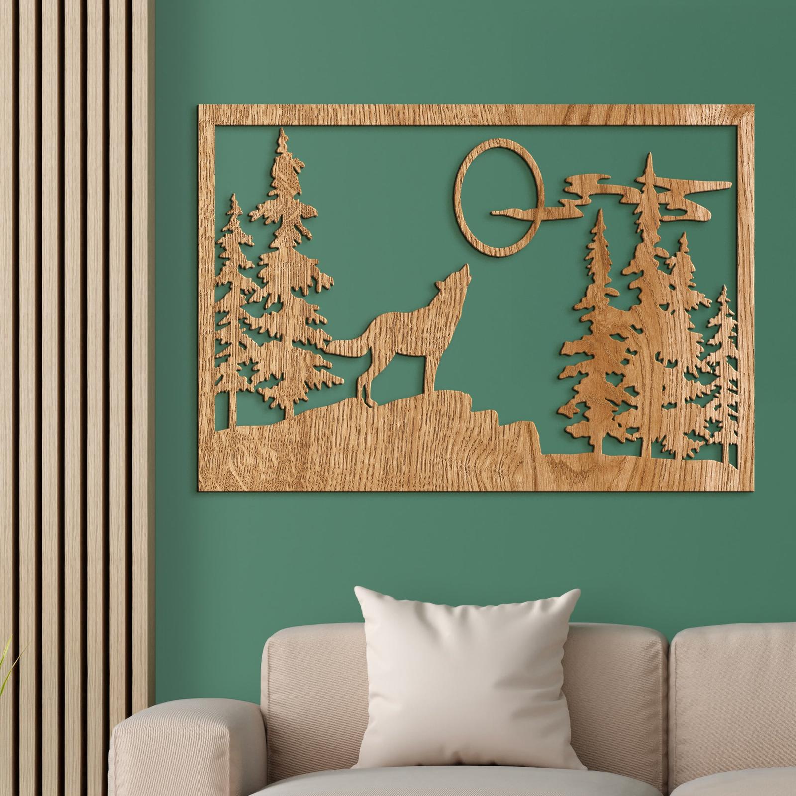 Dreveny obraz na stenu VLK-DREVTEX