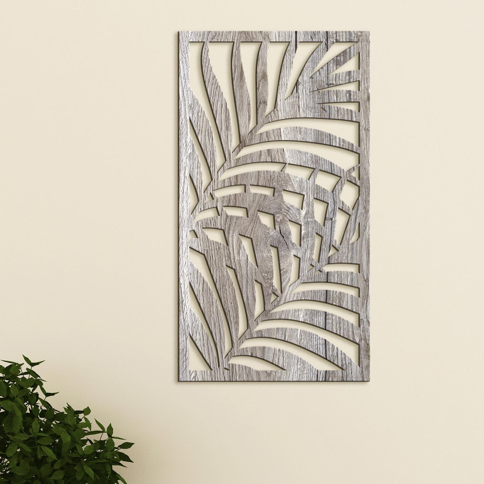 Dreveny obraz zatisie z listia-DREVTEX