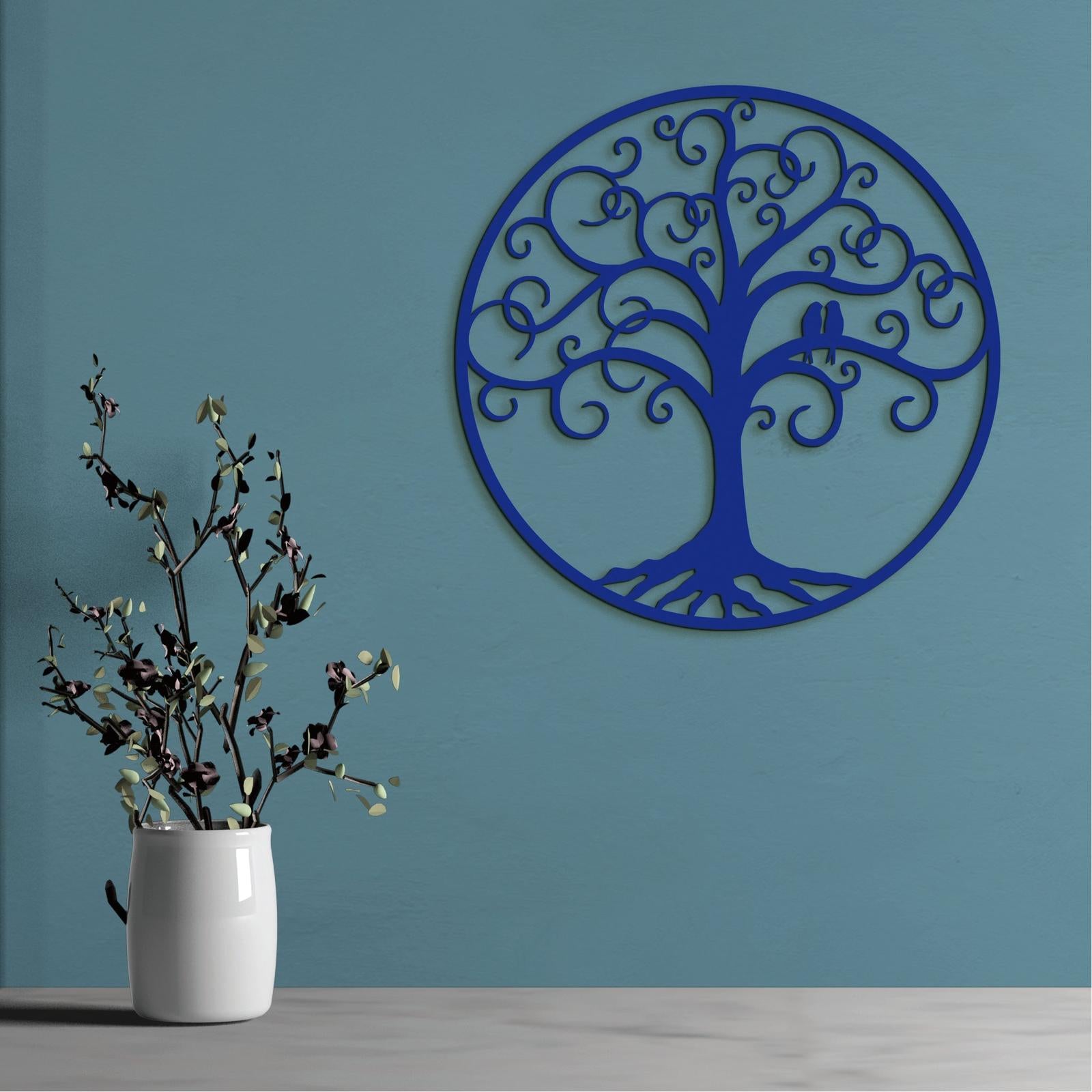 Strom života zaľúbení vtáci-DREVTEX