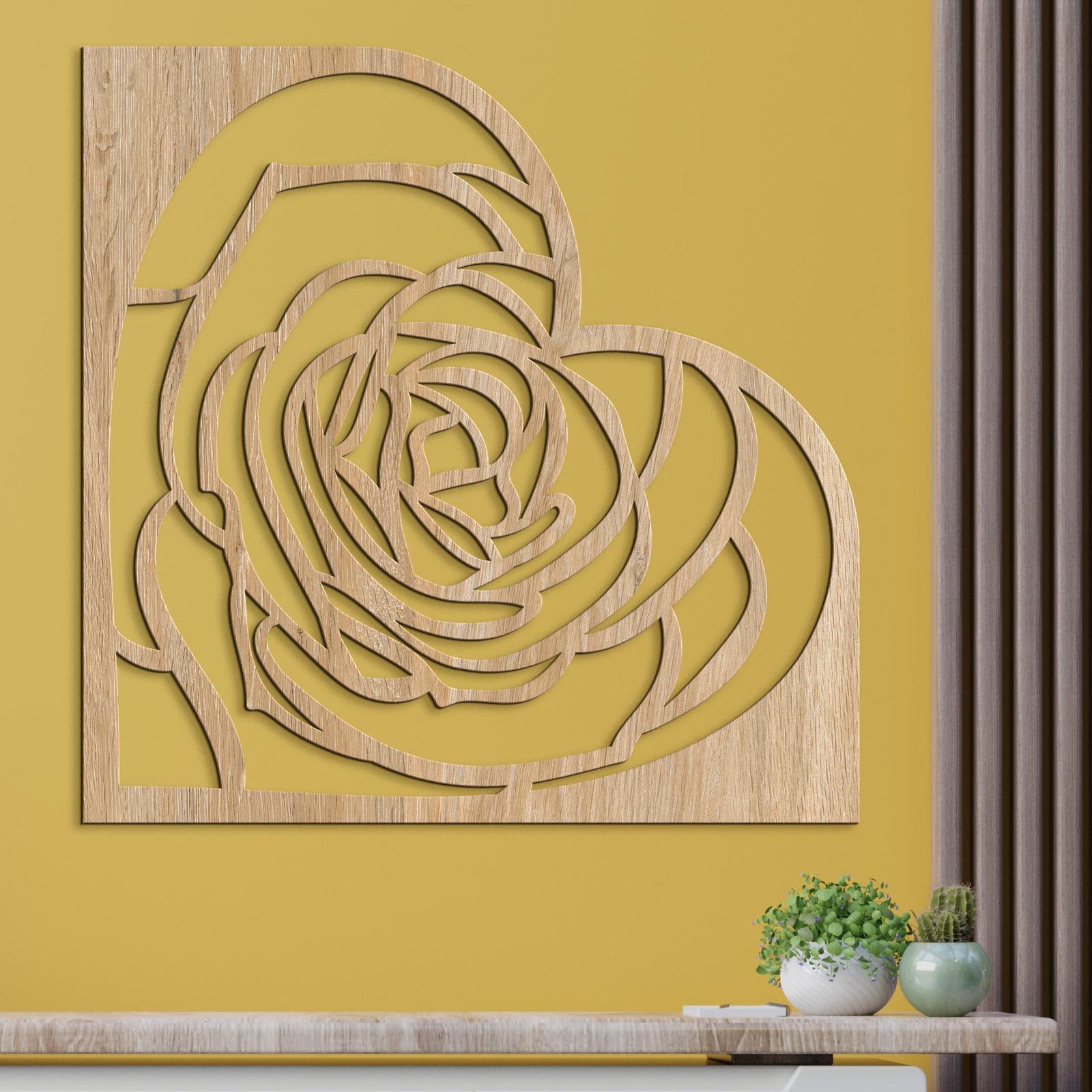 Dekoracia na stenu Rose-DREVTEX