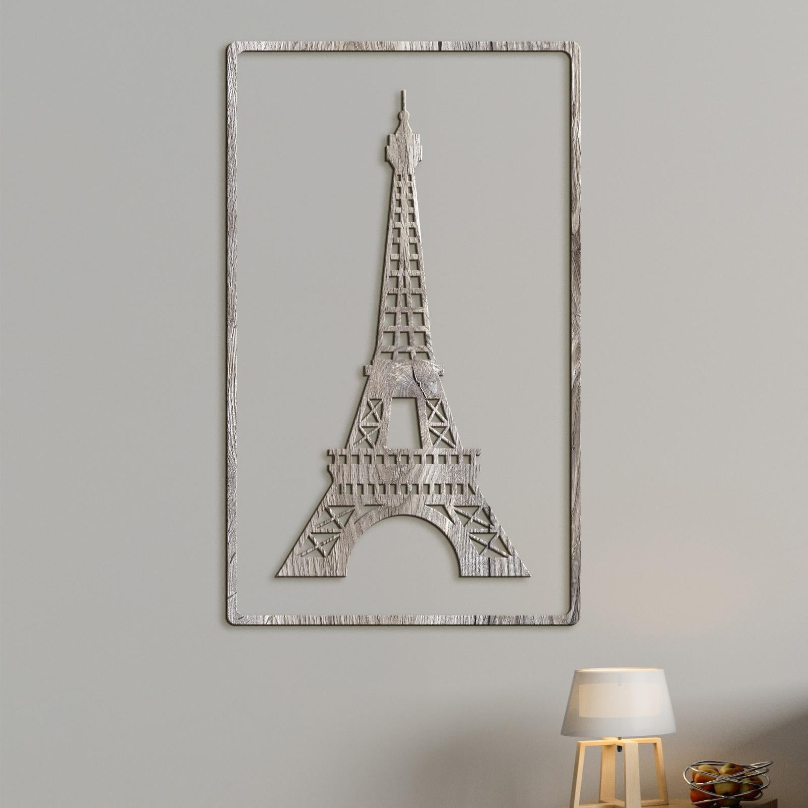 Drevený obraz Eiffelova veža-DREVTEX