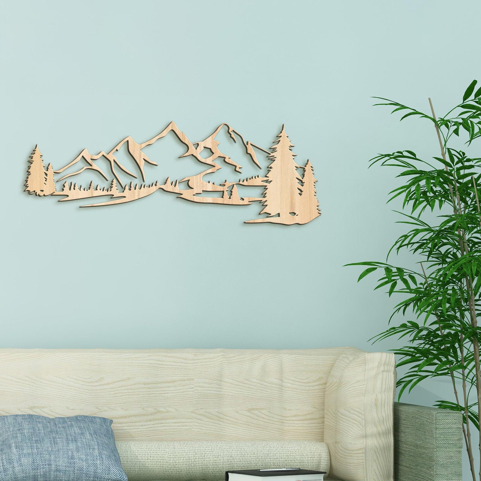 Drevená dekorácia na stenu HORY-DREVTEX