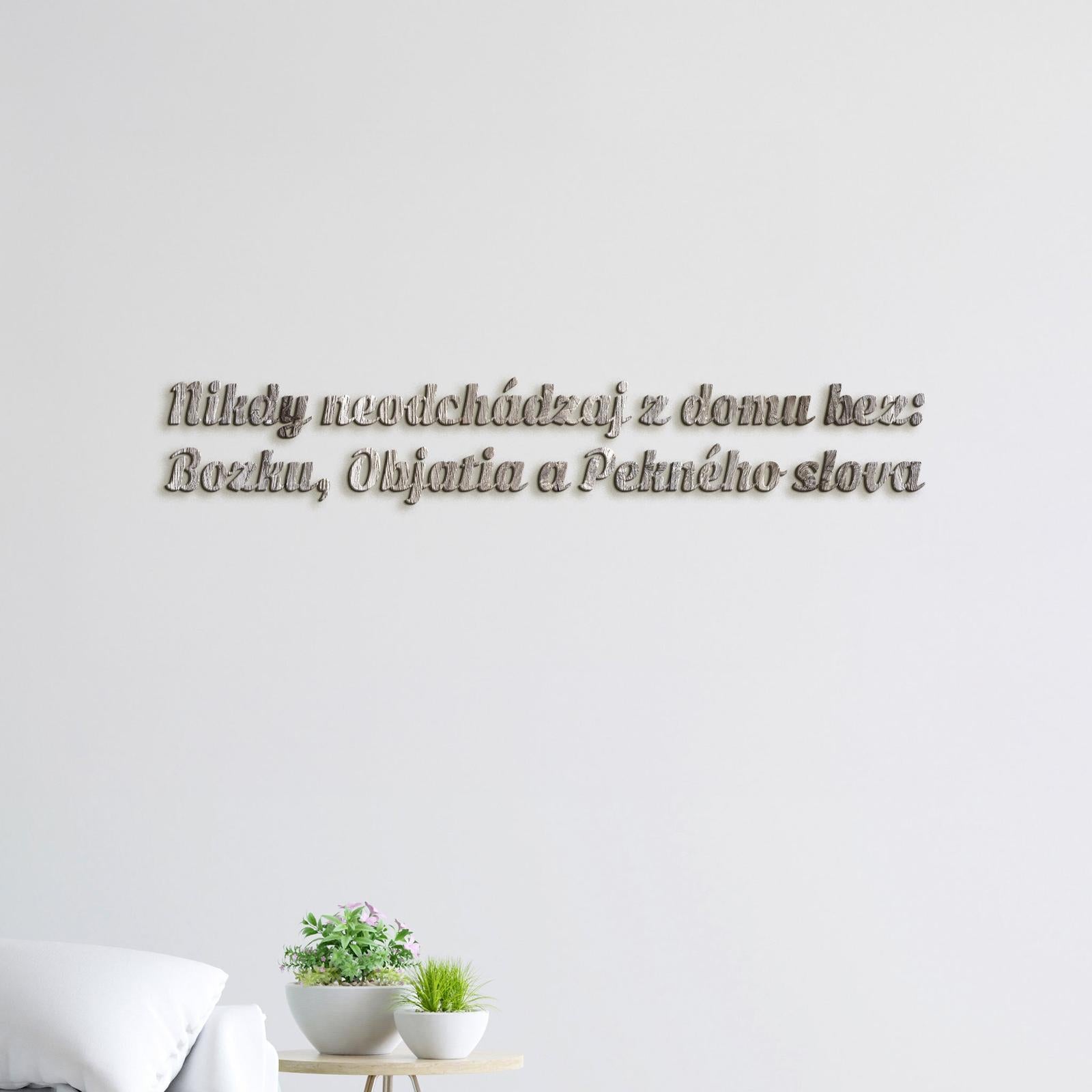 Drevený nápis pravidlá rodiny-DREVTEX