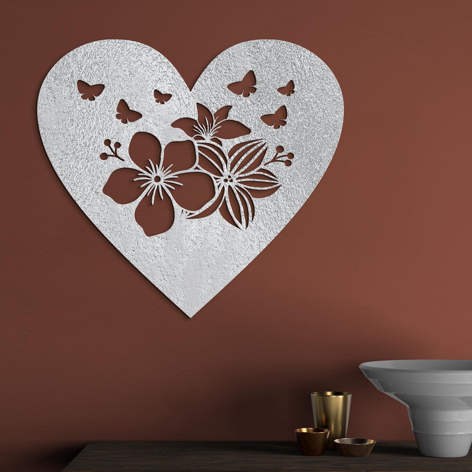 Drevený obraz Srdce plné motýľov-DREVTEX