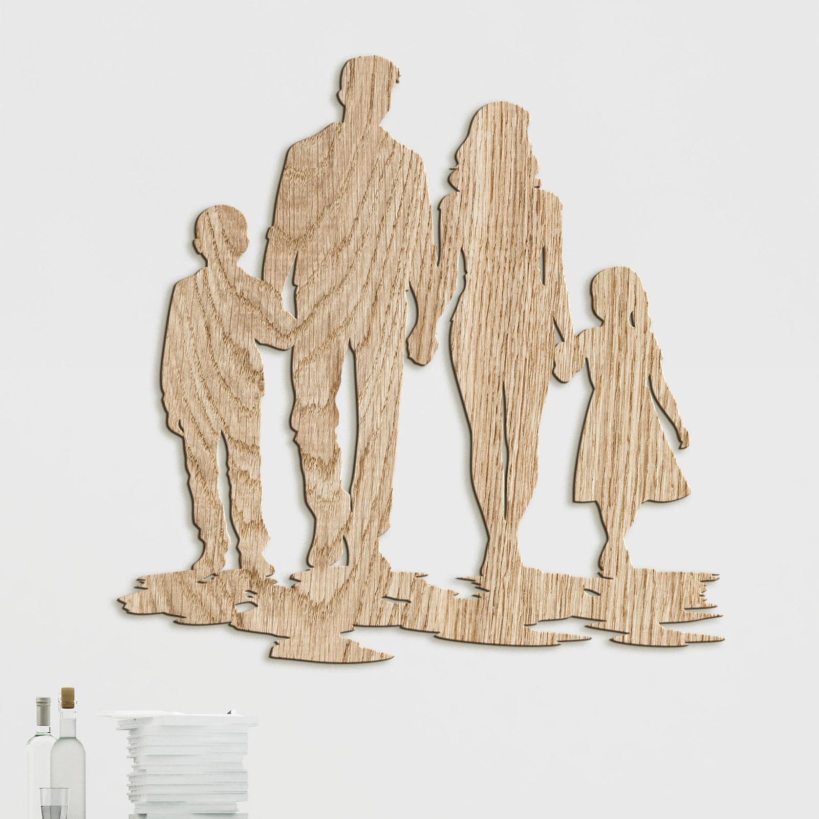 Dreveny obraz rodina-DREVTEX