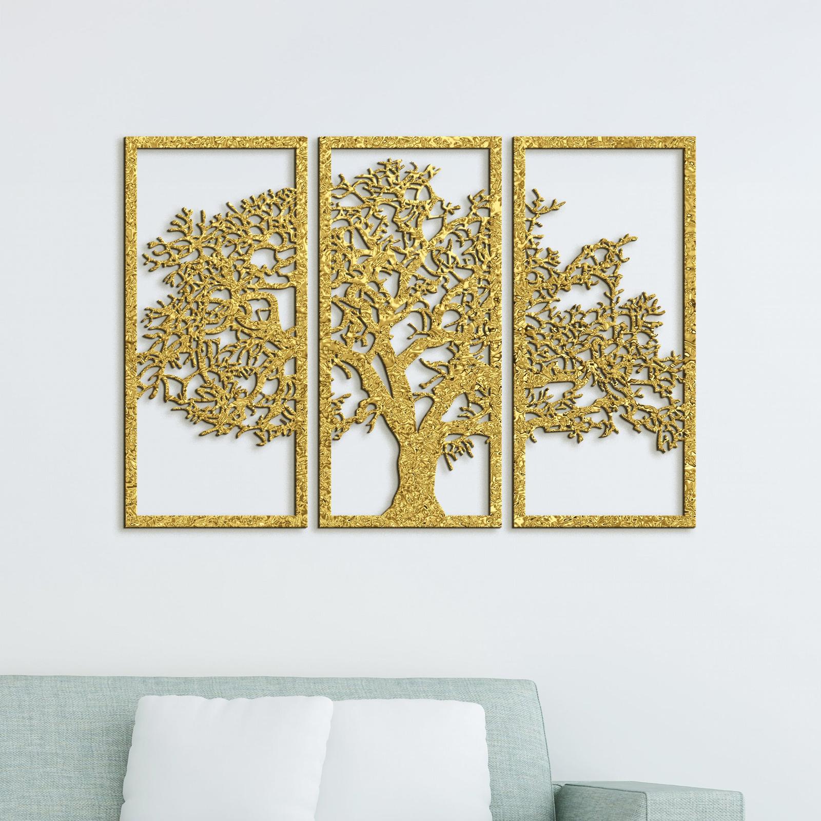 Trojdielny obraz Strom zivota-DREVTEX