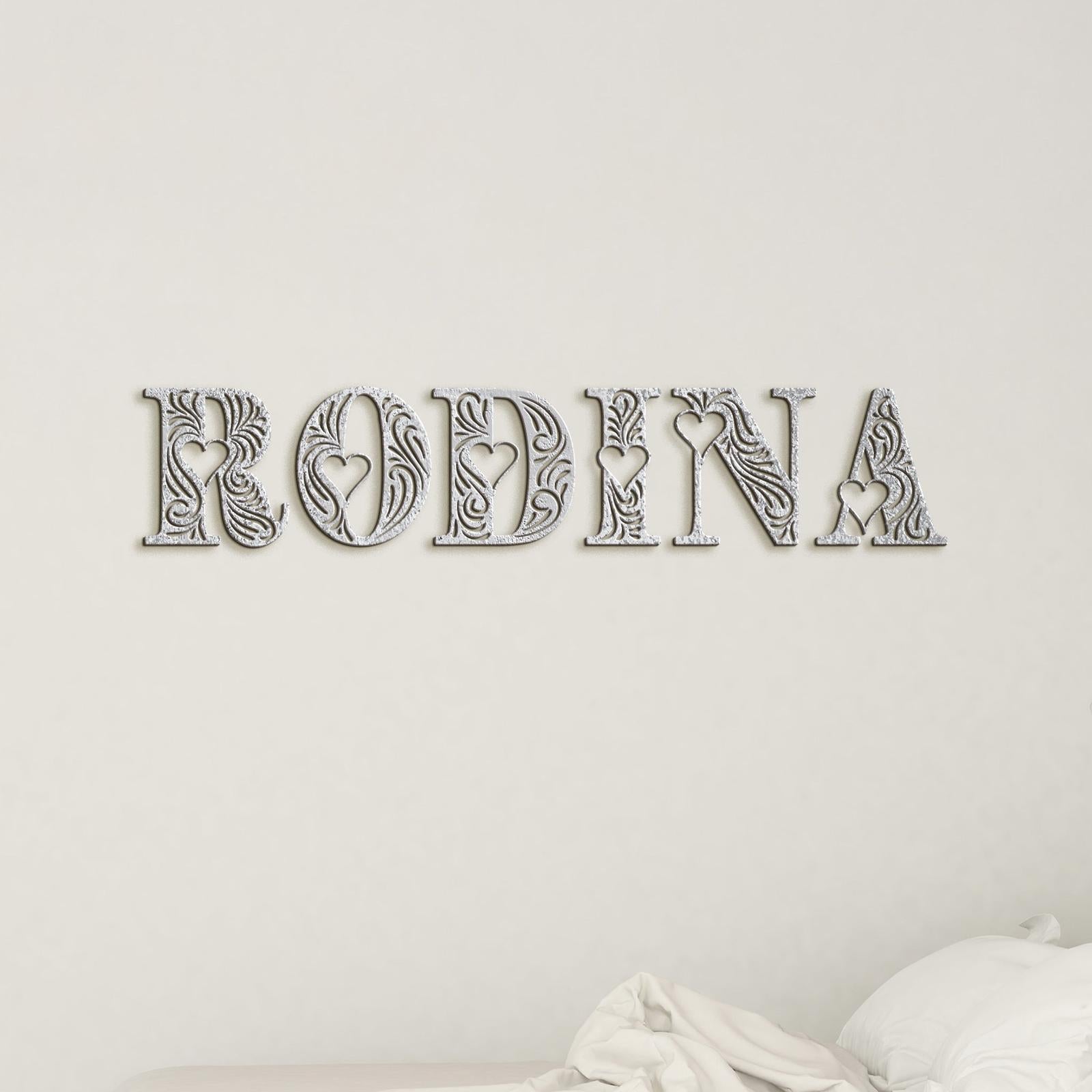 Drevený nápis RODINA-DREVTEX