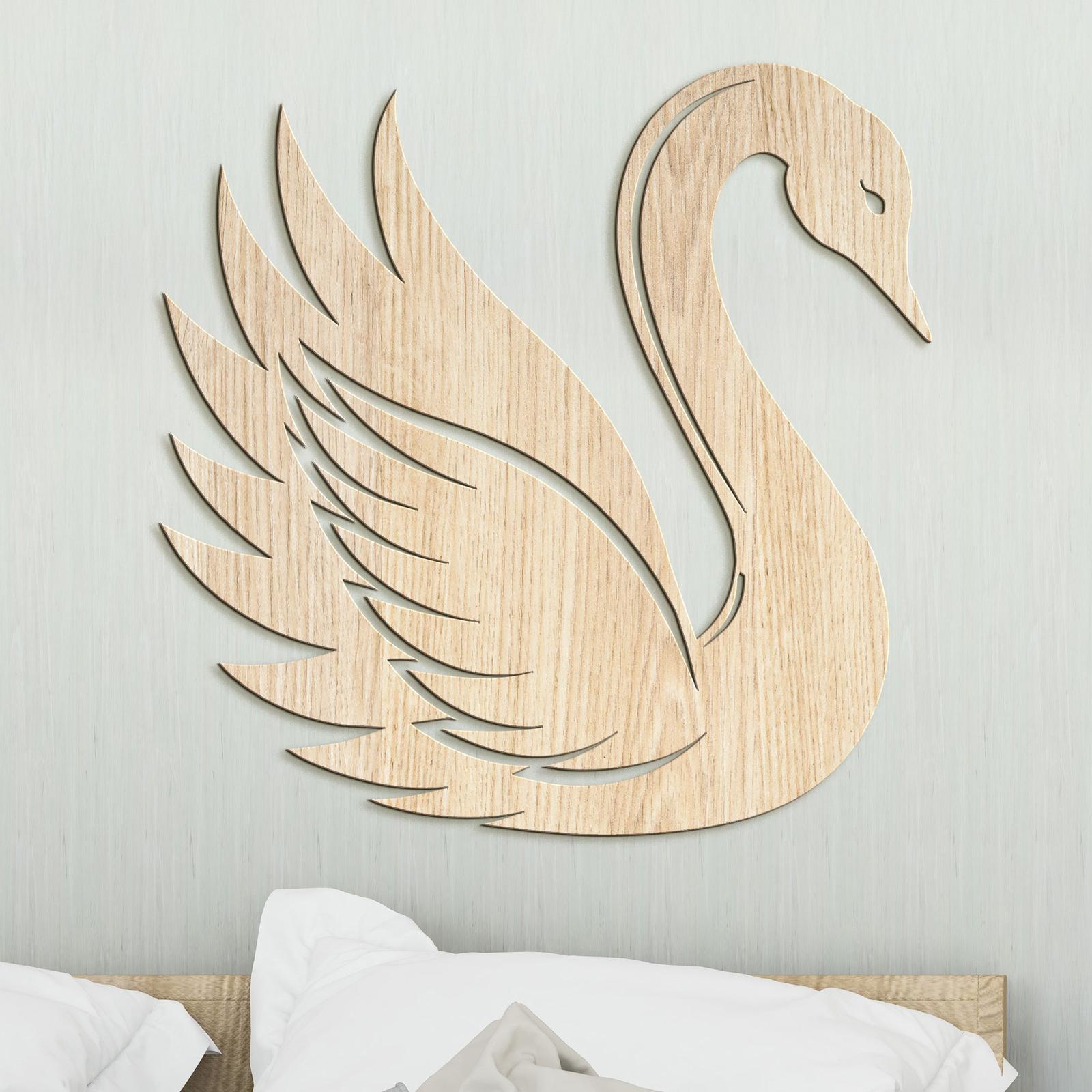 Drevený obraz Elegantná labuť-DREVTEX