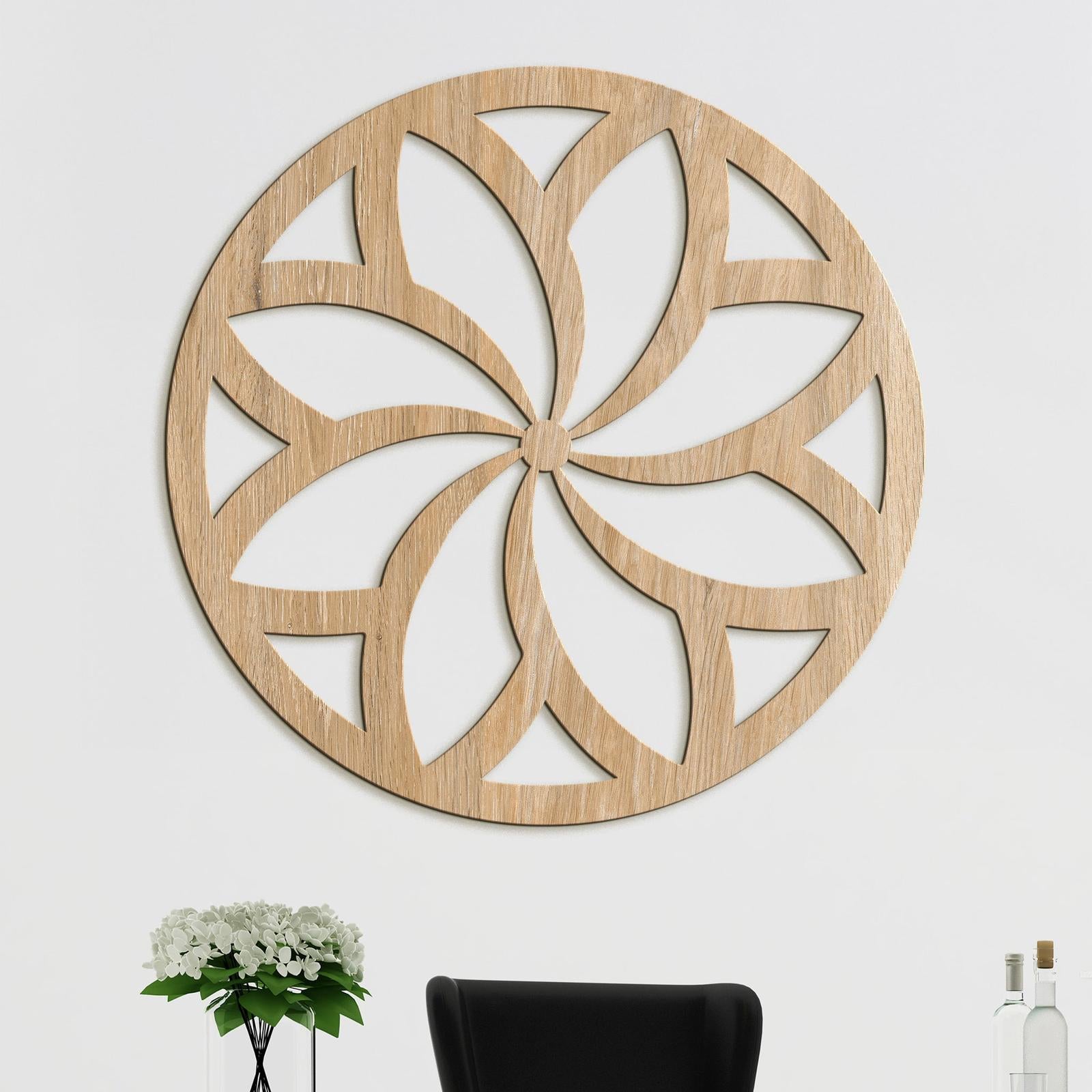 Mandala Slnecny kvet-DREVTEX