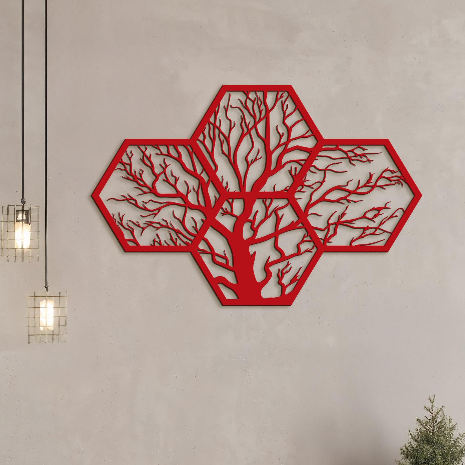 Drevený strom života motív včelieho úľa-DREVTEX