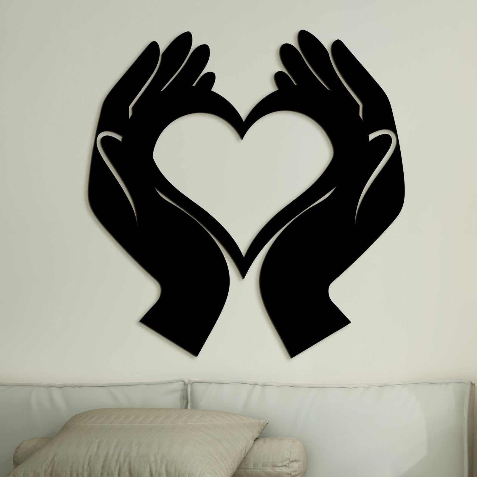 Obraz Srdce v dlaniach-DREVTEX