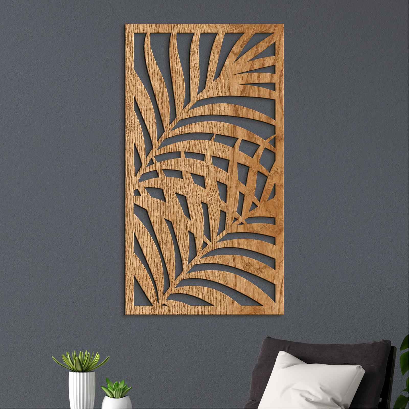 Dreveny obraz zatisie z listia-DREVTEX