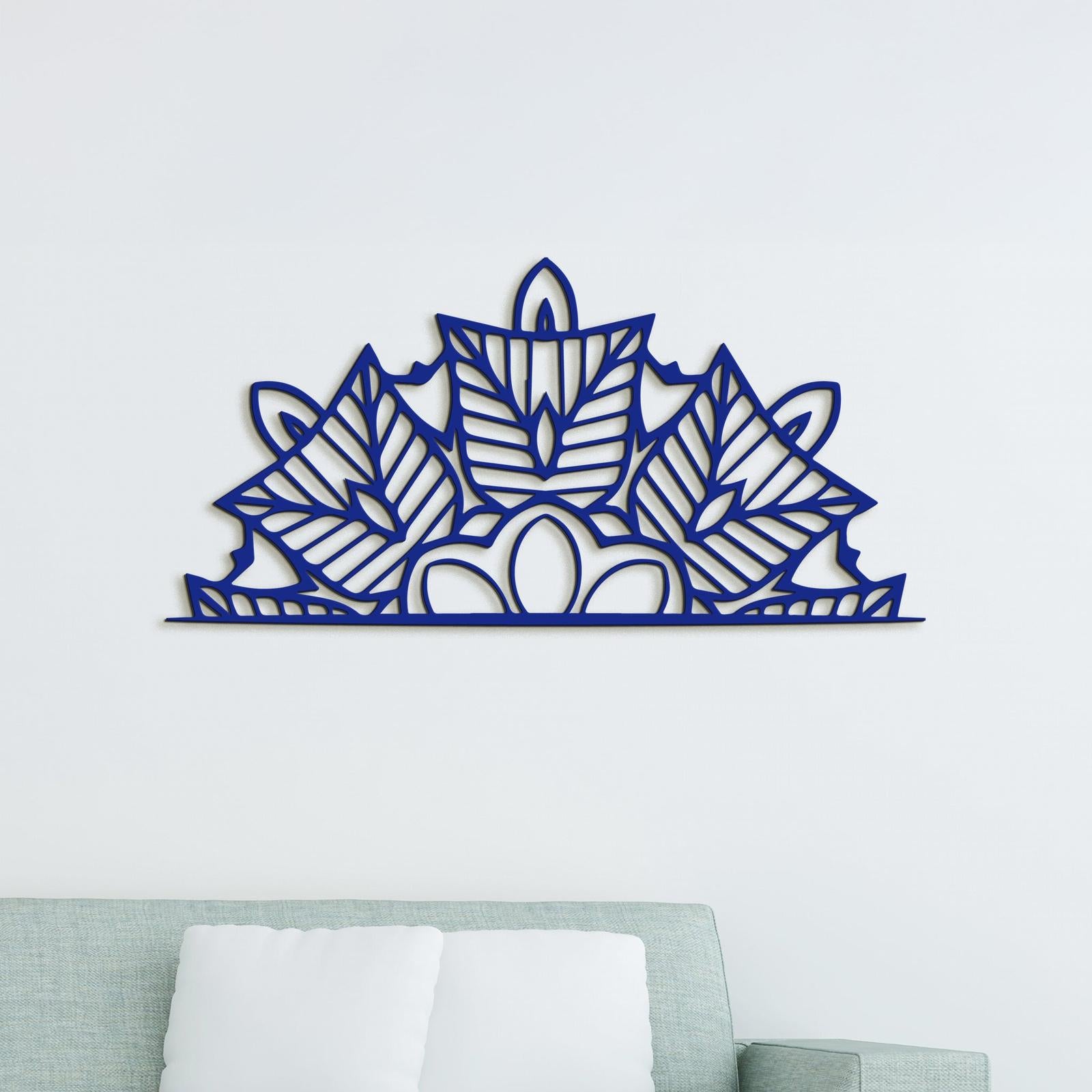 Drevená mandala polkruh Ornament-DREVTEX