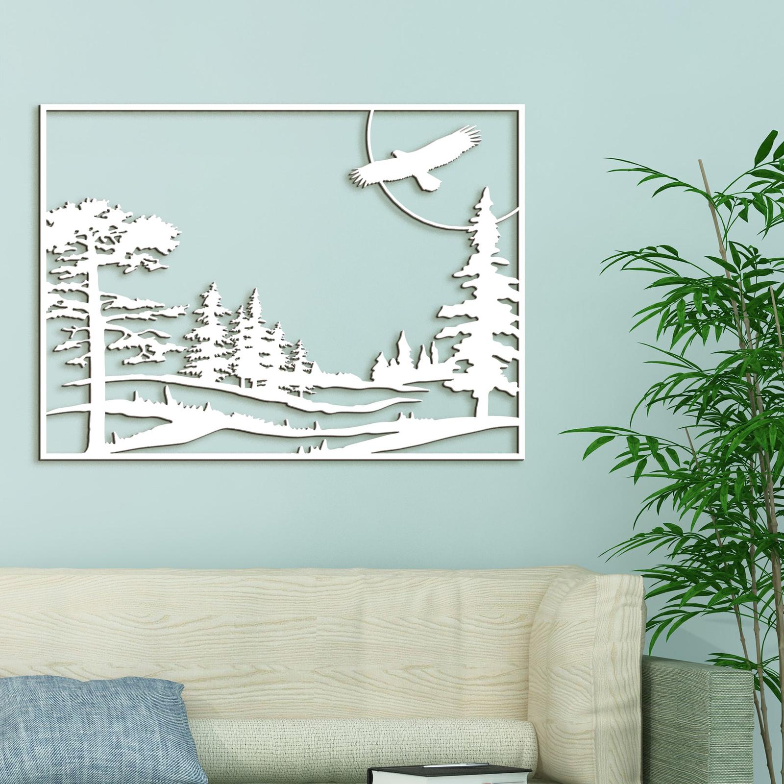 Dreveny obraz let orla-DREVTEX