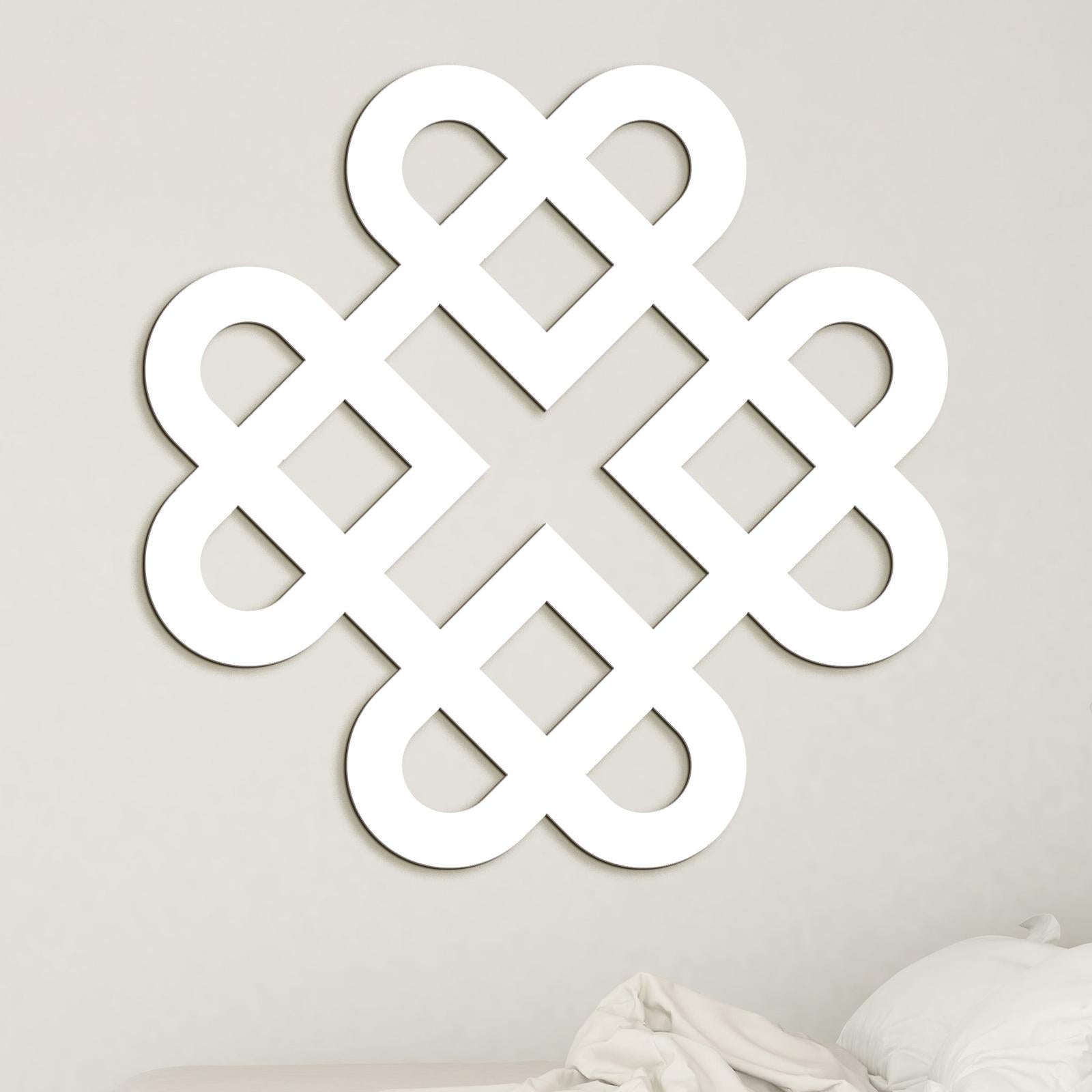 Drevená dekorácia Srdcia z keltského uzla-DREVTEX