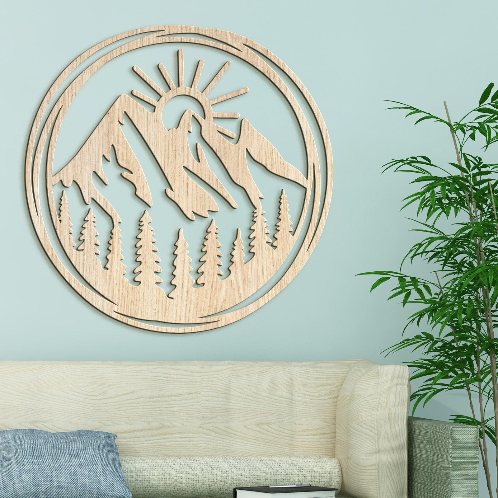 Dreveny obraz Vychadzajuce slnko-DREVTEX