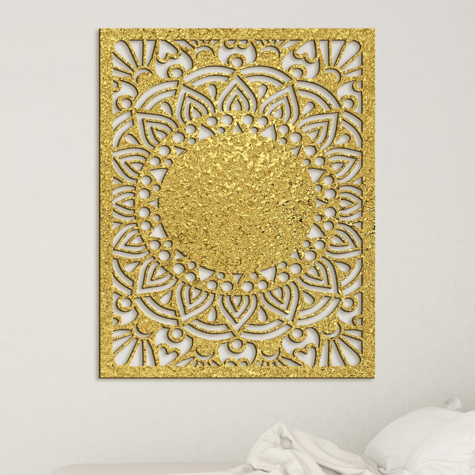 Drevená mandala Sun flower-DREVTEX