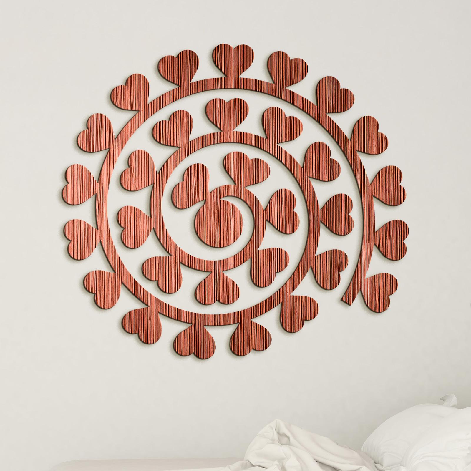 Obraz na stenu Spirala zo srdc-DREVTEX