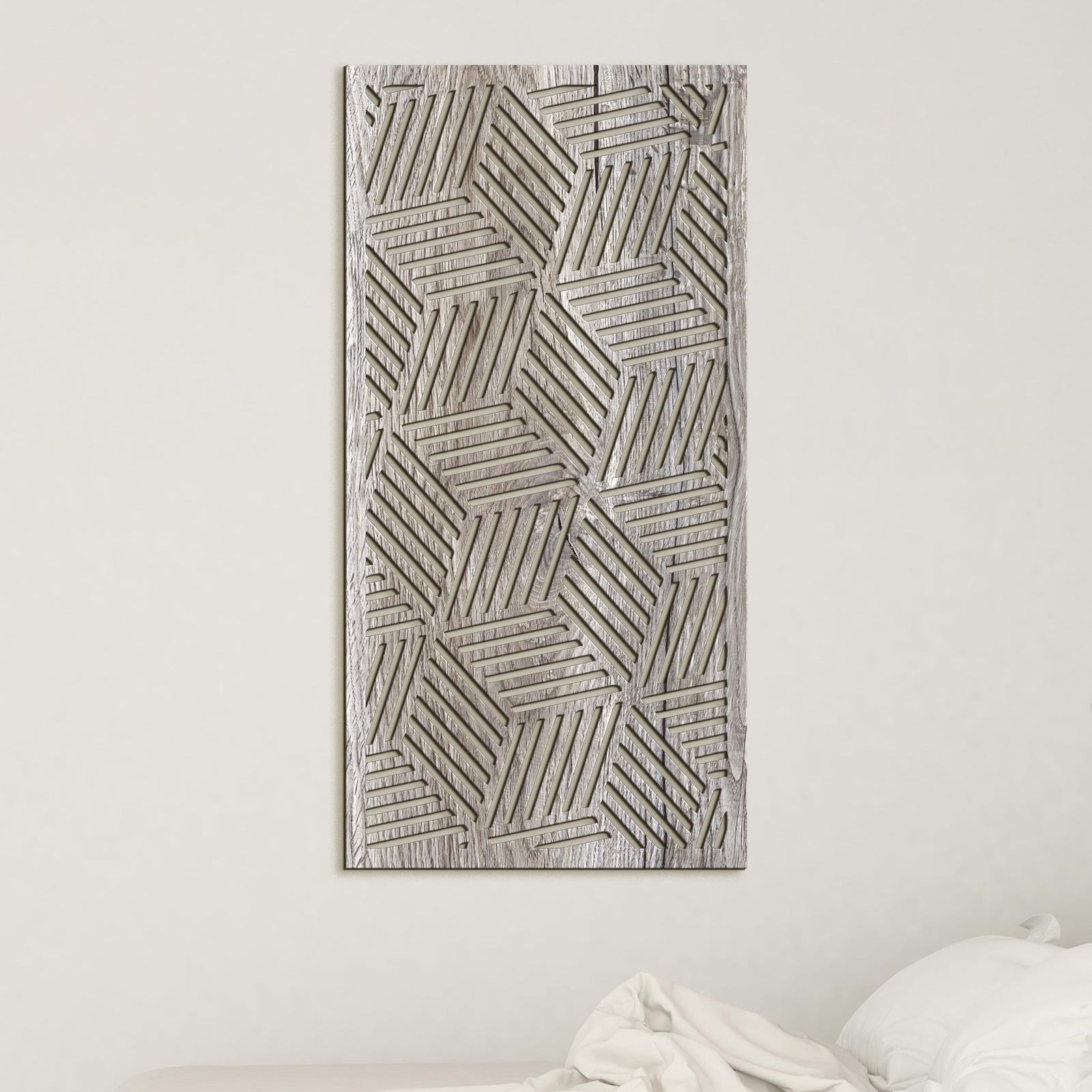 Obraz na stenu Geometrický panel-DREVTEX